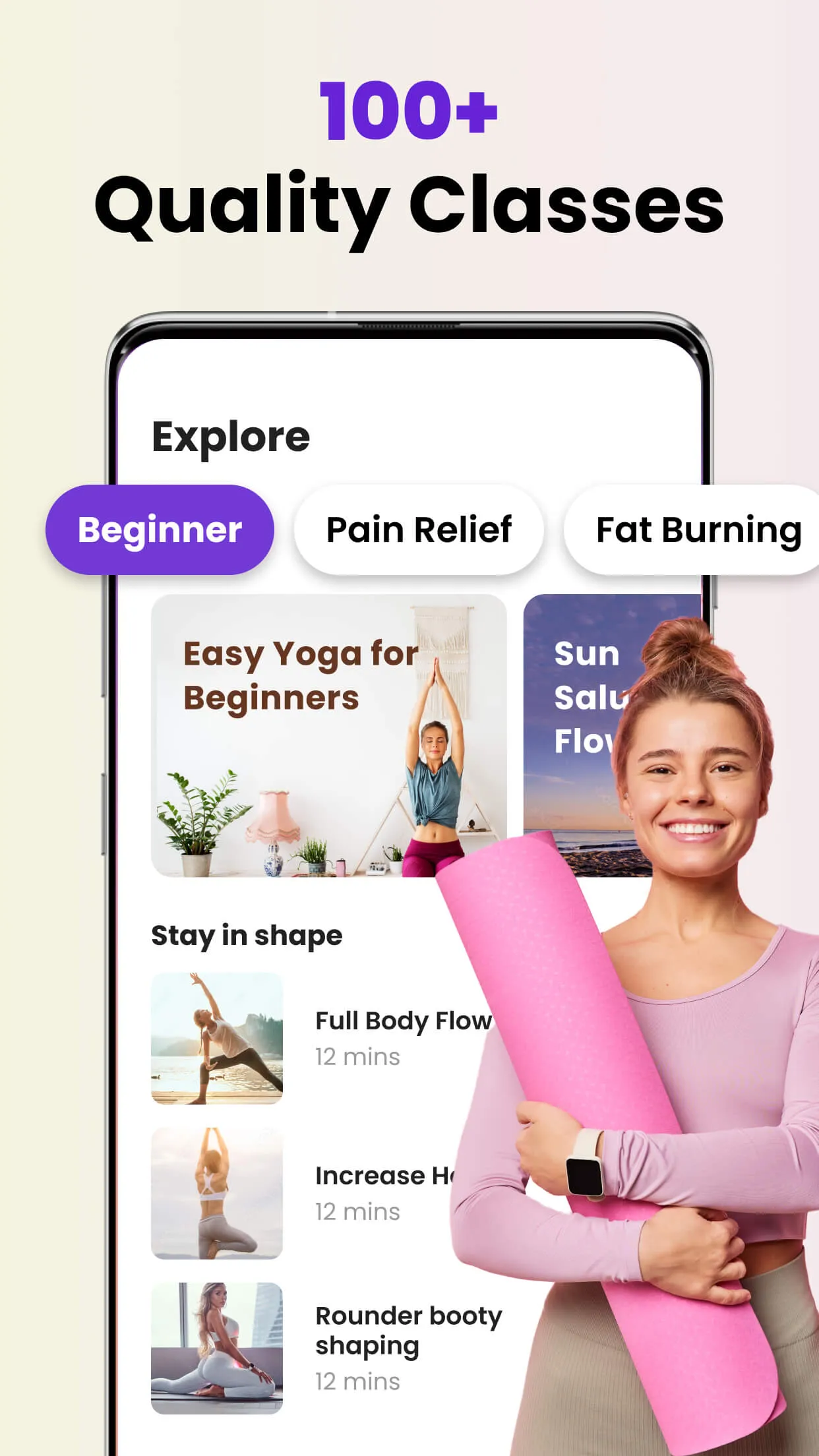 Yoga for Beginners | Pilates | Indus Appstore | Screenshot