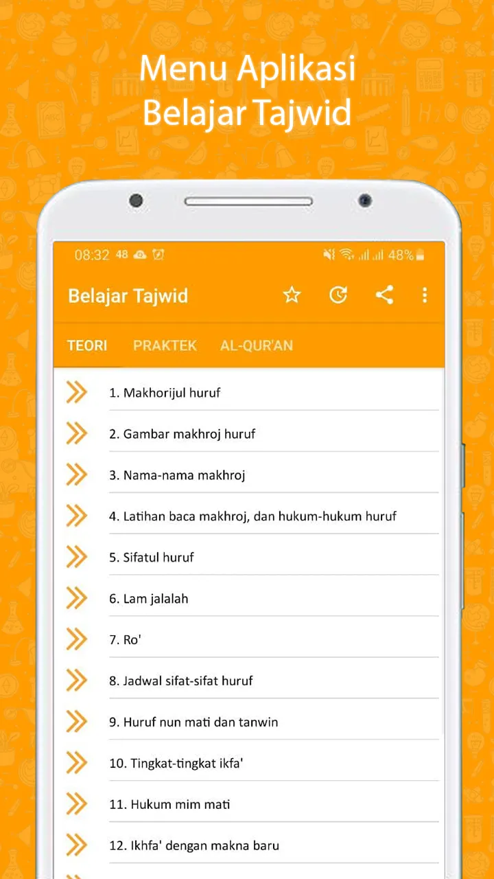 Belajar Tajwid, Al-Quran - mp3 | Indus Appstore | Screenshot