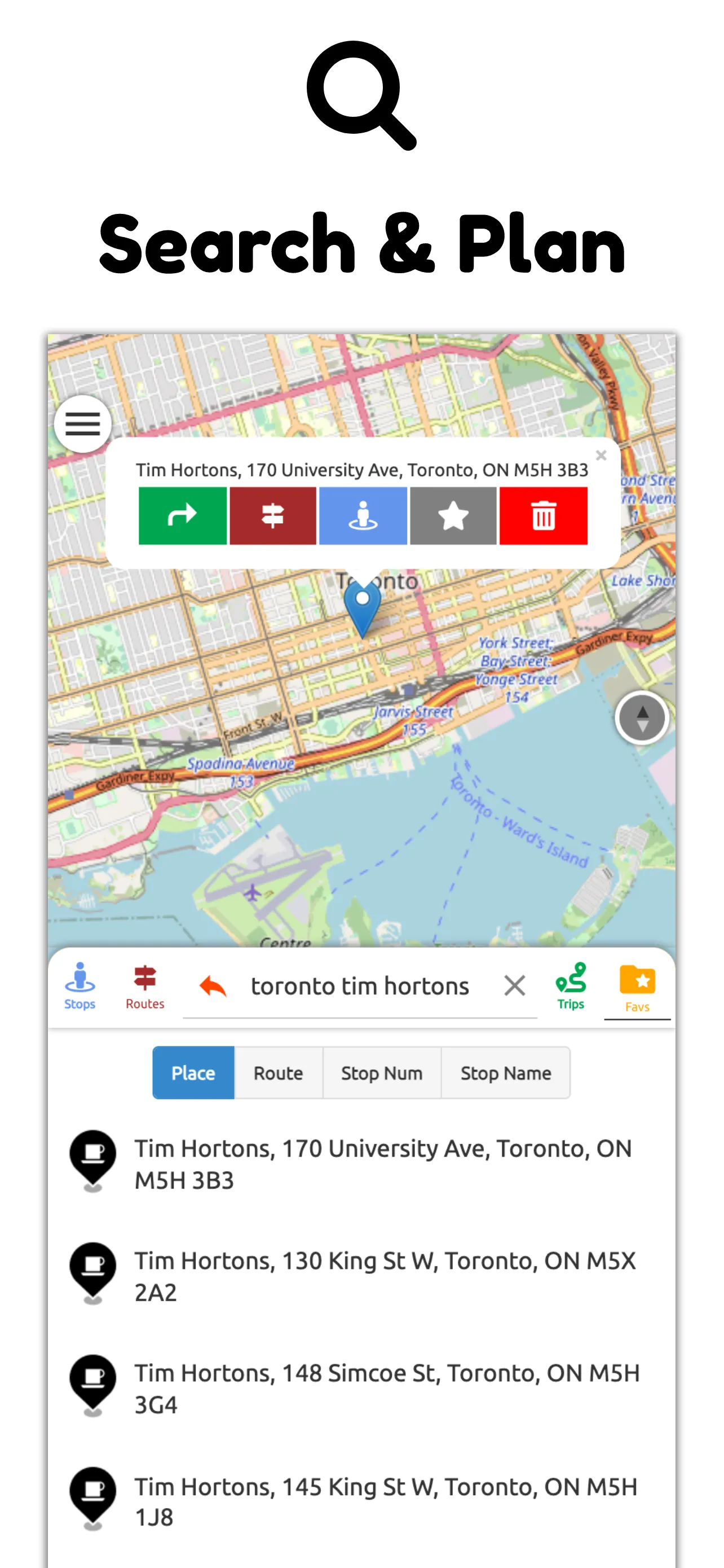 Toronto Transit TTC Real-Time | Indus Appstore | Screenshot