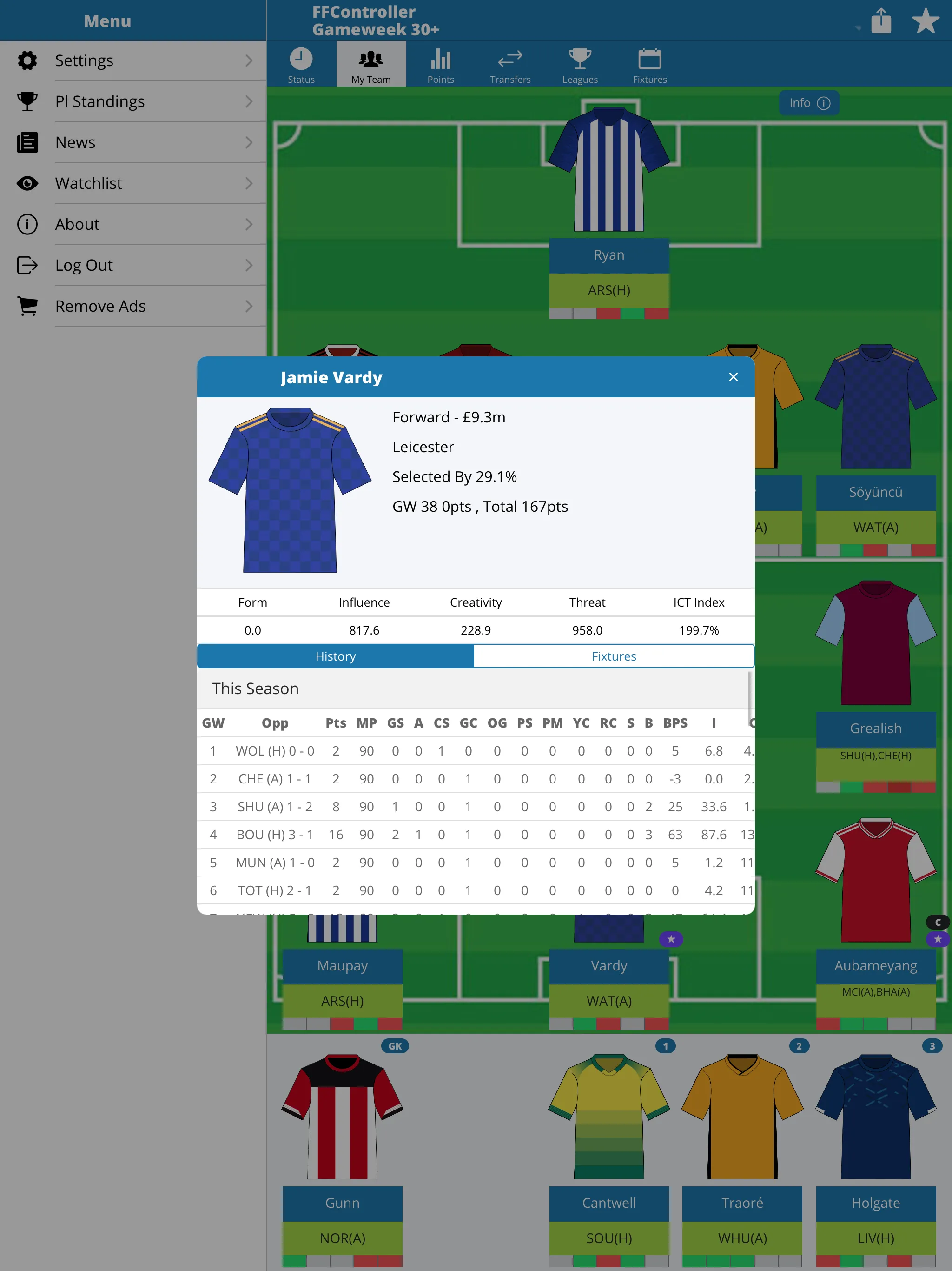 FPL Fantasy Football Control | Indus Appstore | Screenshot