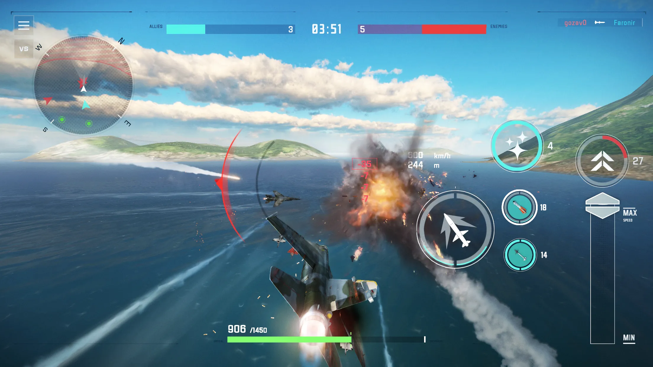 Sky Combat 2: Air Combat PvP | Indus Appstore | Screenshot