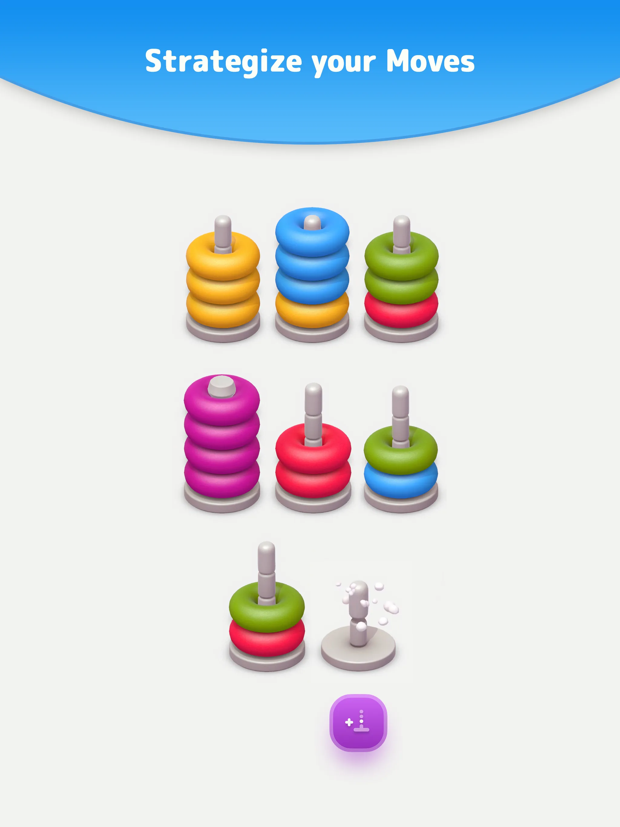 Color Sort 3D — Hoop Stack | Indus Appstore | Screenshot