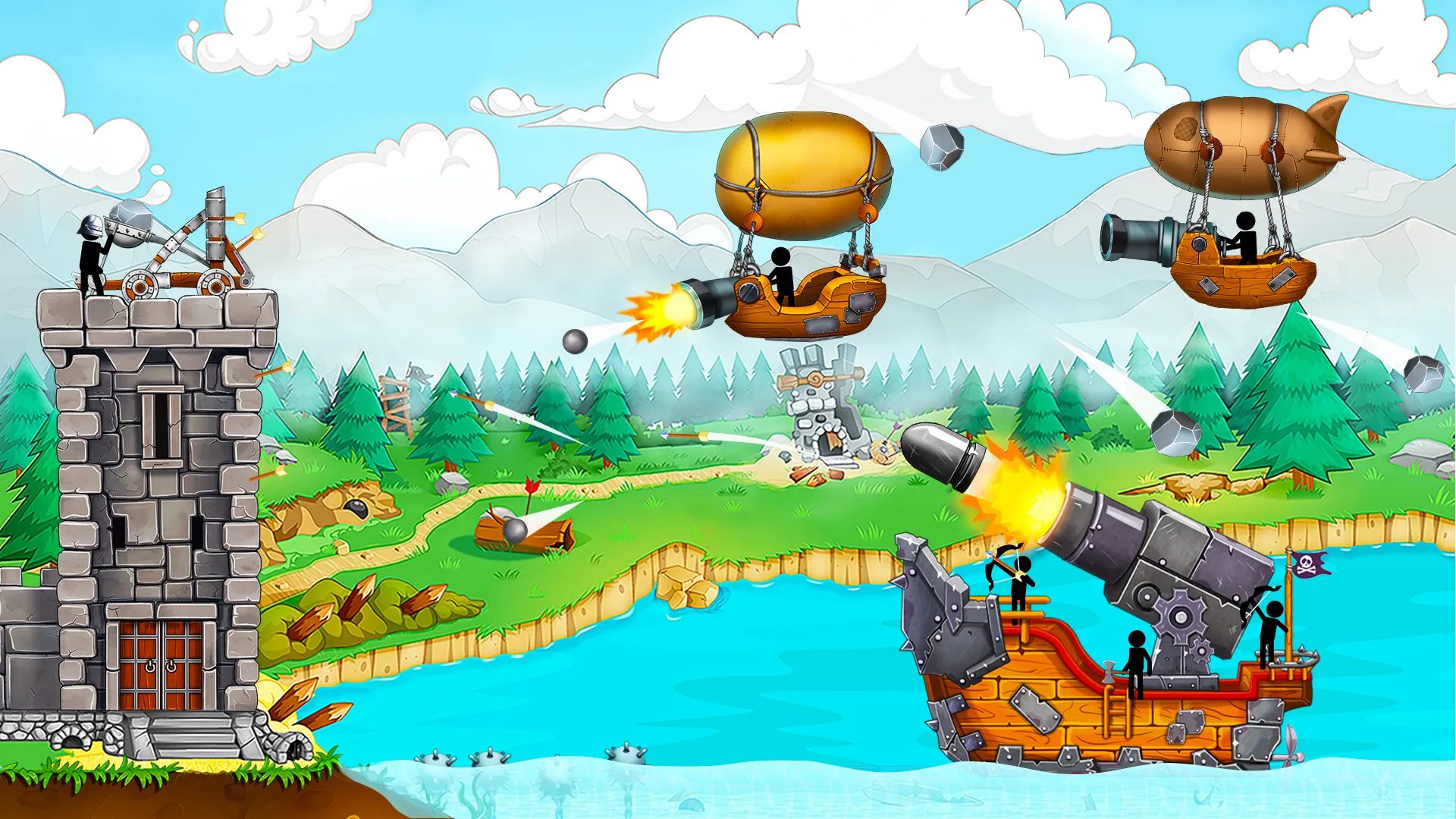 The Catapult: Stickman Pirates | Indus Appstore | Screenshot