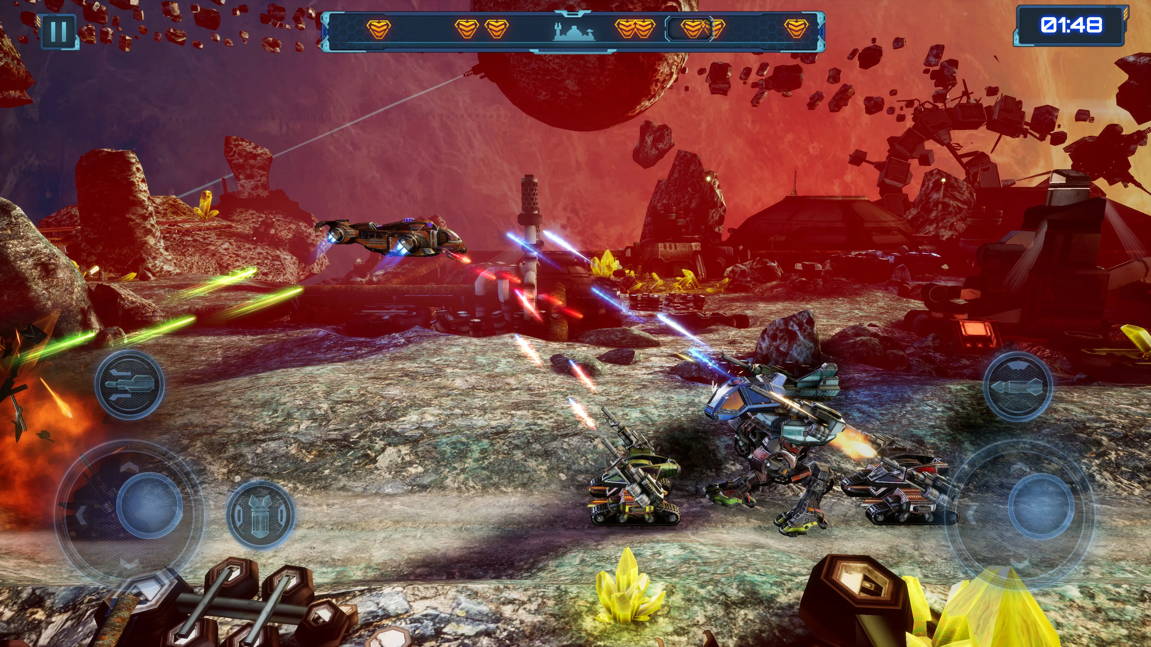 Red Siren: Robot and Mecha War | Indus Appstore | Screenshot