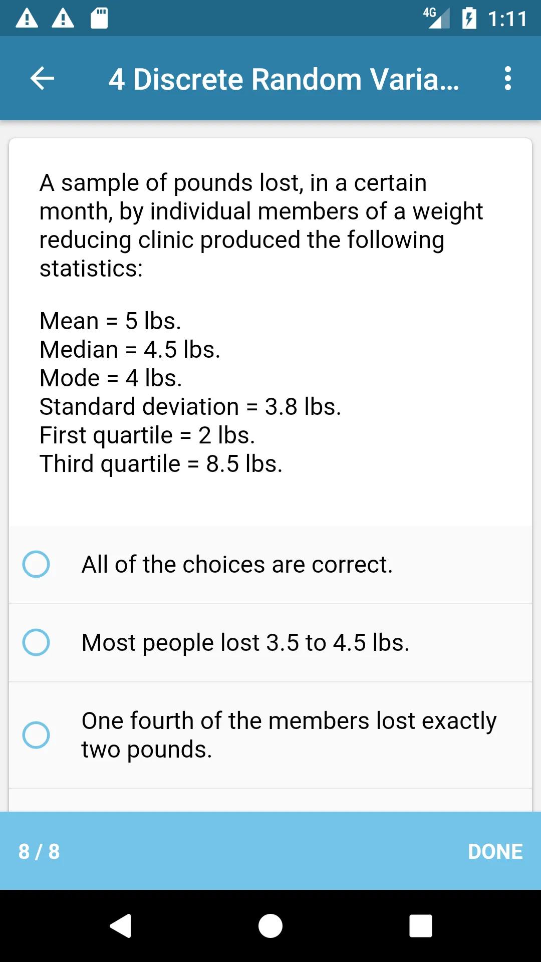 Introductory Statistics | Indus Appstore | Screenshot