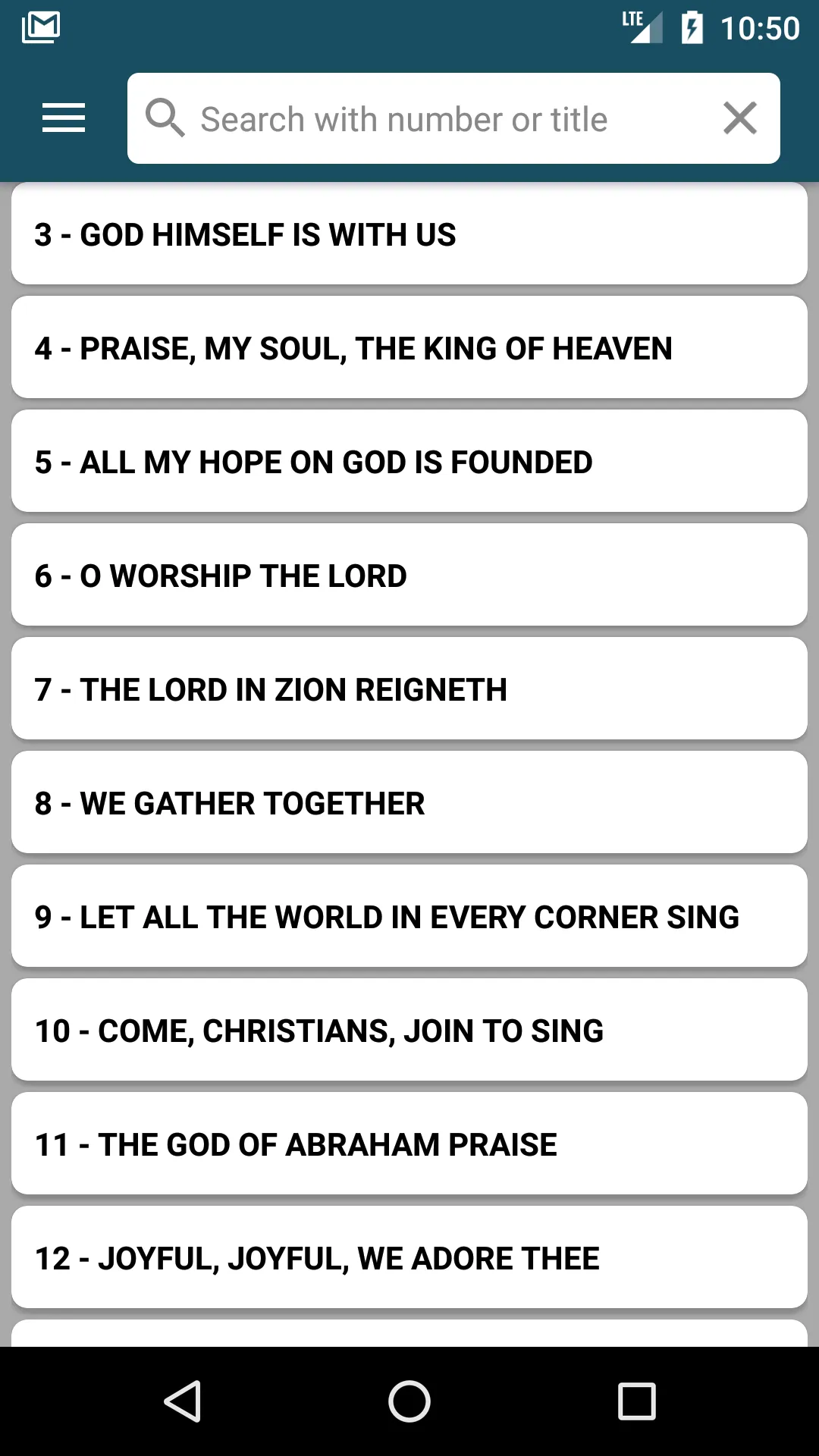 SDA Hymnal | Indus Appstore | Screenshot