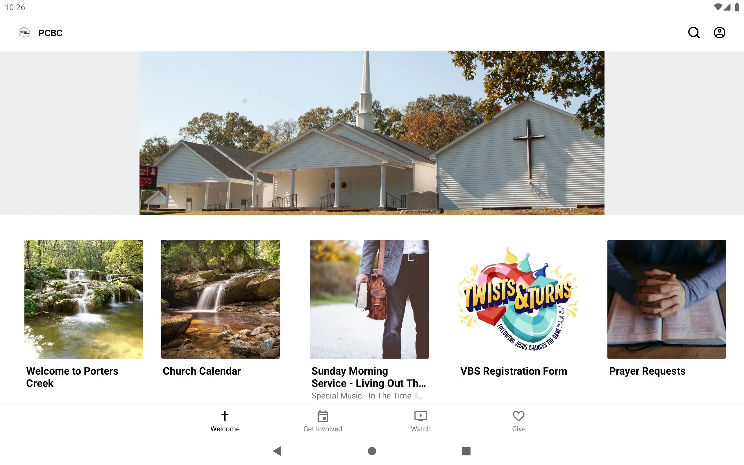 Porters Creek Baptist Church | Indus Appstore | Screenshot