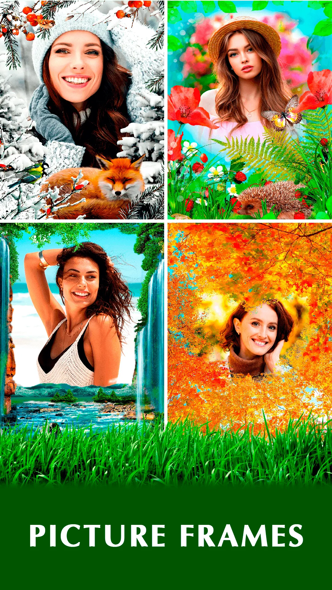 Nature Photo Frames & Stickers | Indus Appstore | Screenshot