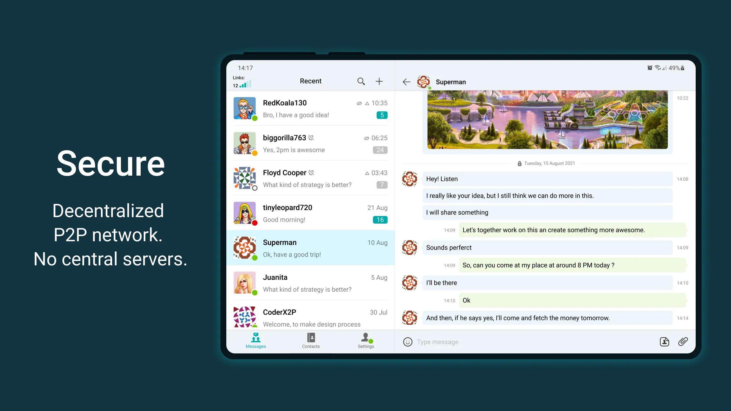 Utopia — Private Messenger | Indus Appstore | Screenshot