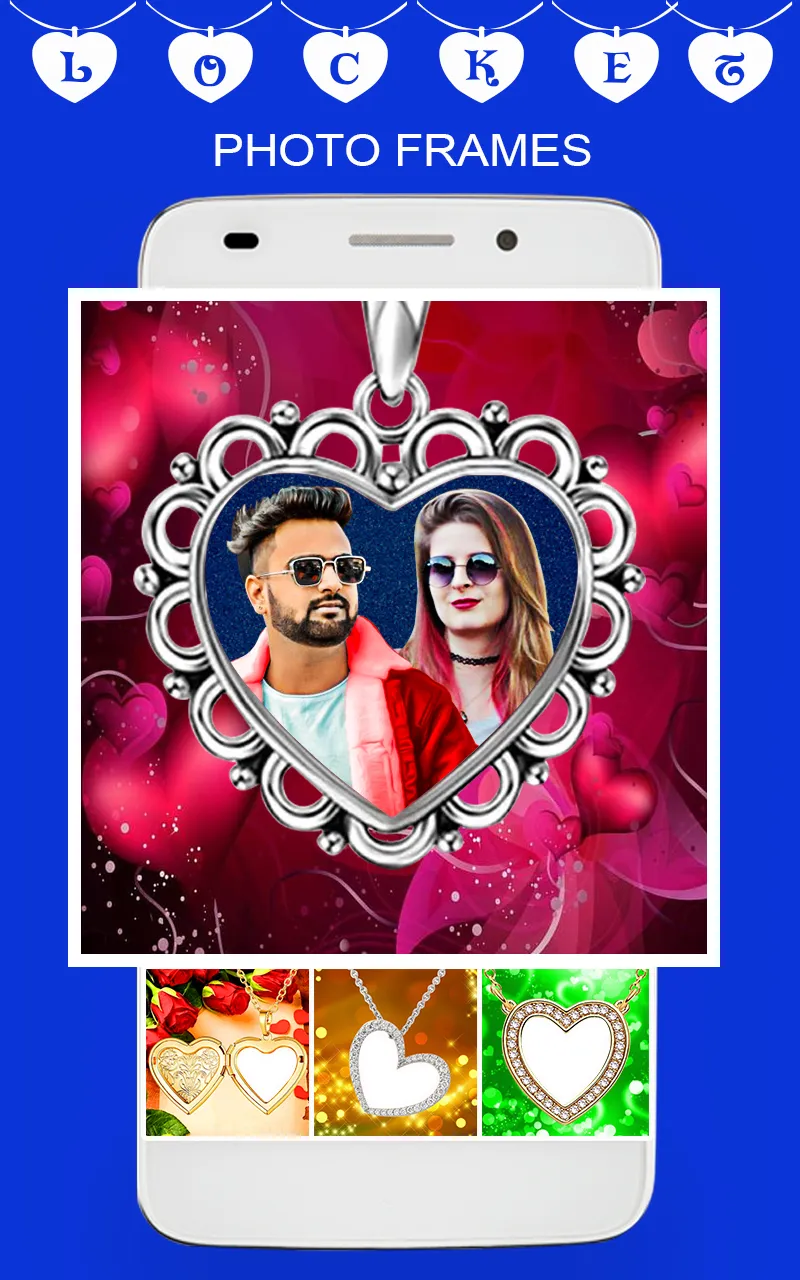 Locket photo frame dual love | Indus Appstore | Screenshot