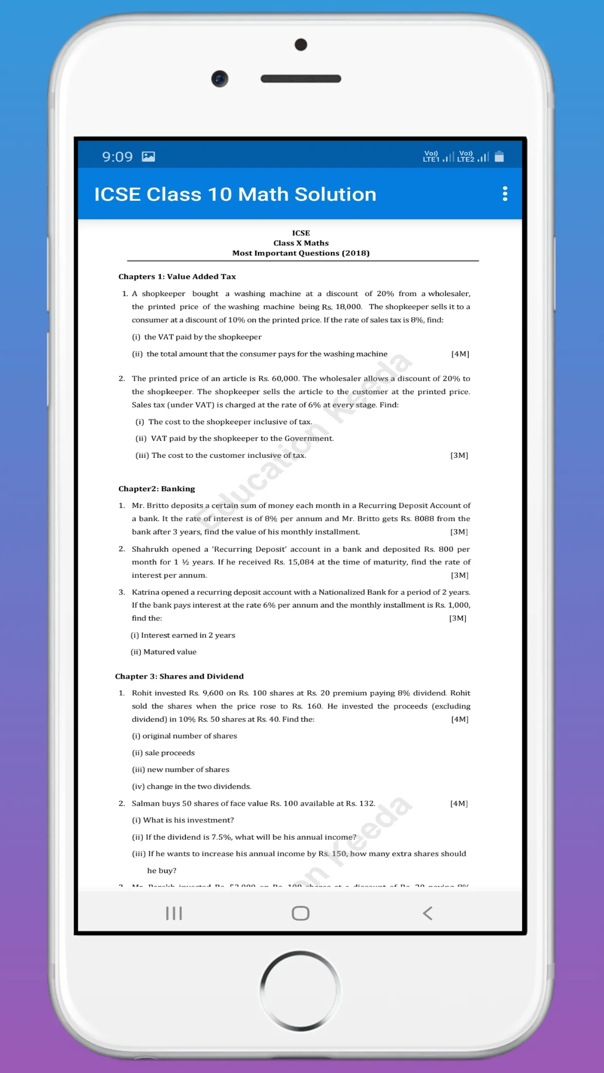 ICSE Selina Class 10 Math | Indus Appstore | Screenshot