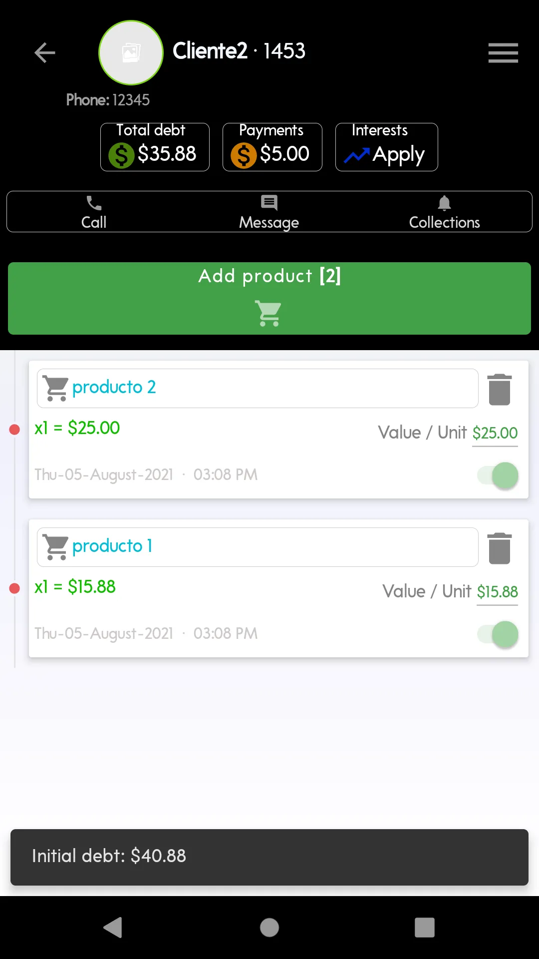 Control debtors - Clients | Indus Appstore | Screenshot