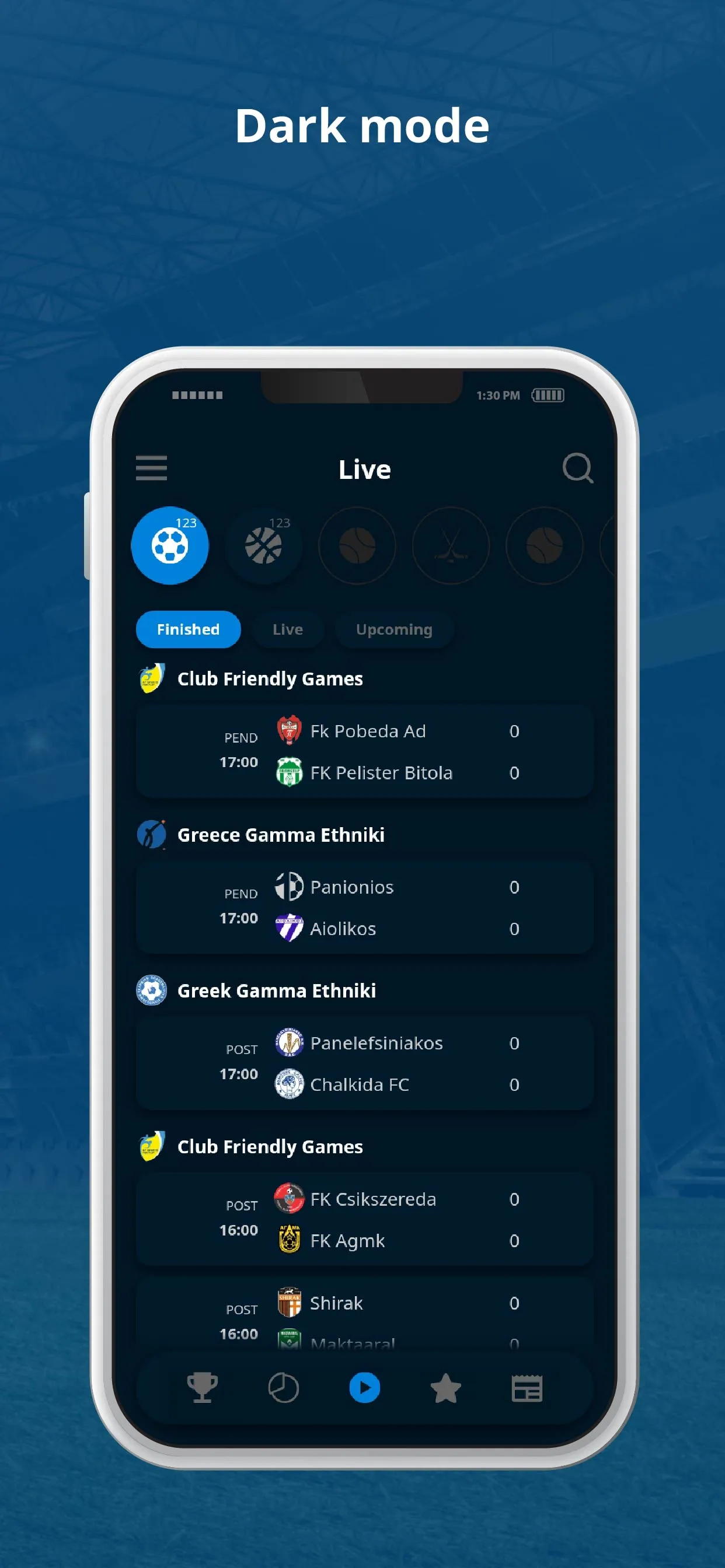 OneScore - Live Sports Scores | Indus Appstore | Screenshot