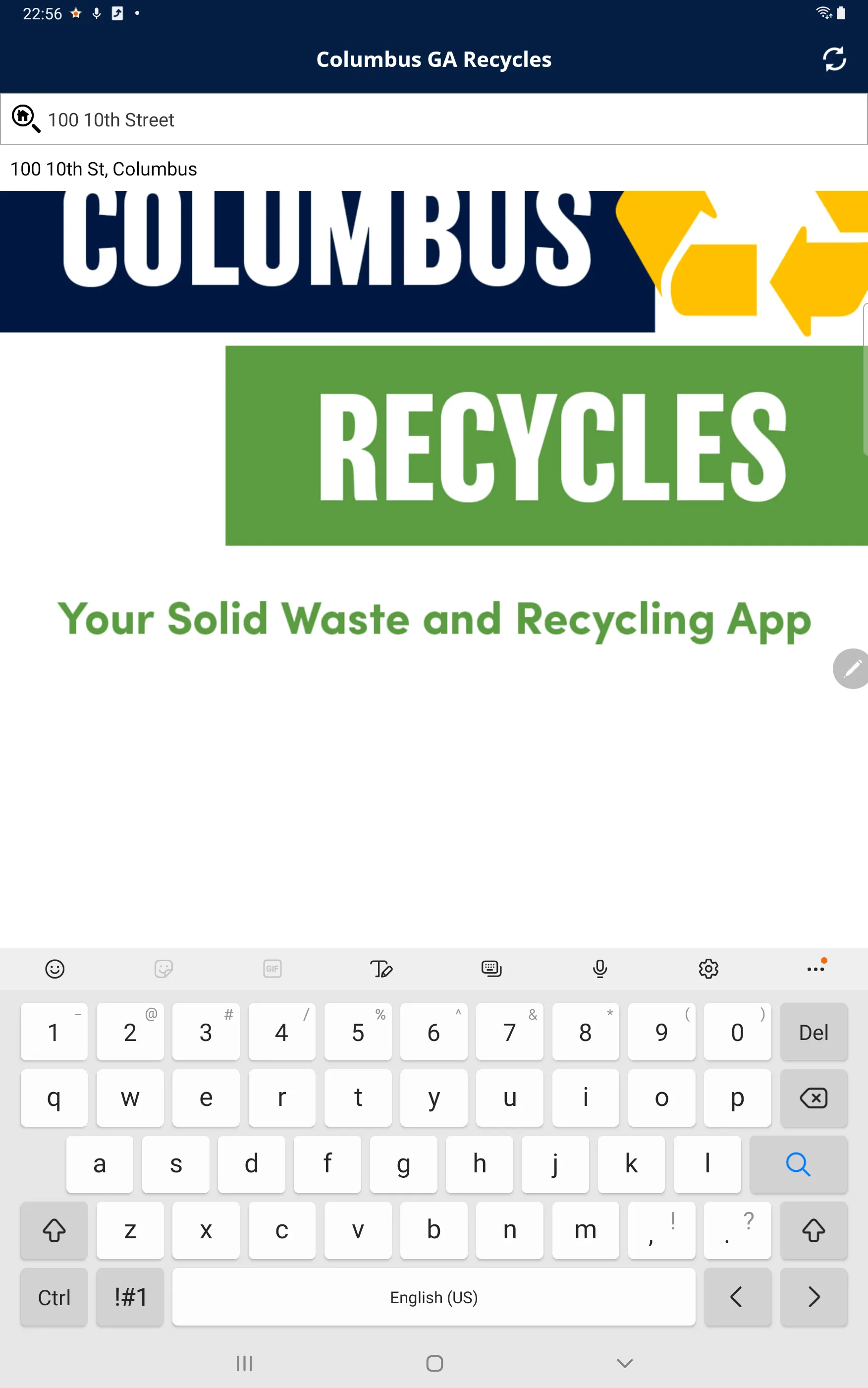 Columbus GA Recycles | Indus Appstore | Screenshot