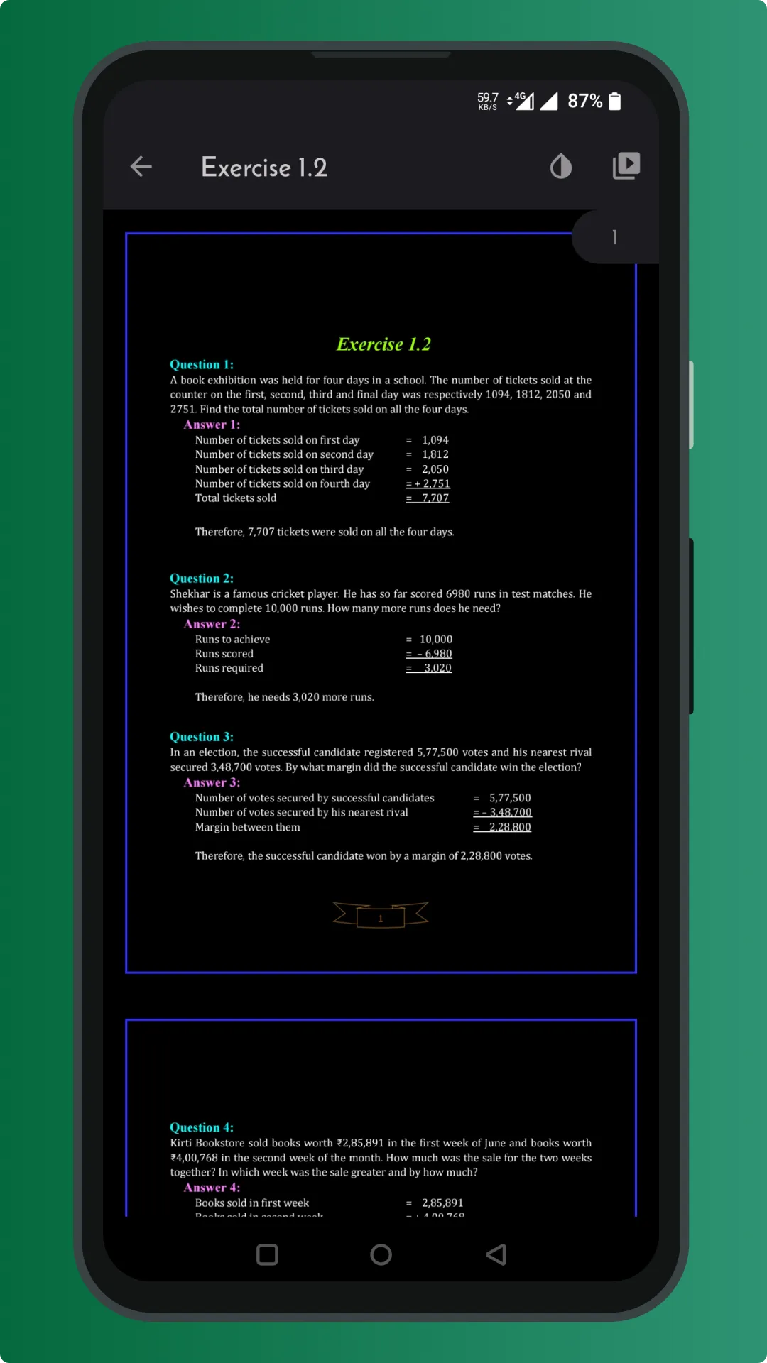 Class 6 Maths NCERT Solution | Indus Appstore | Screenshot