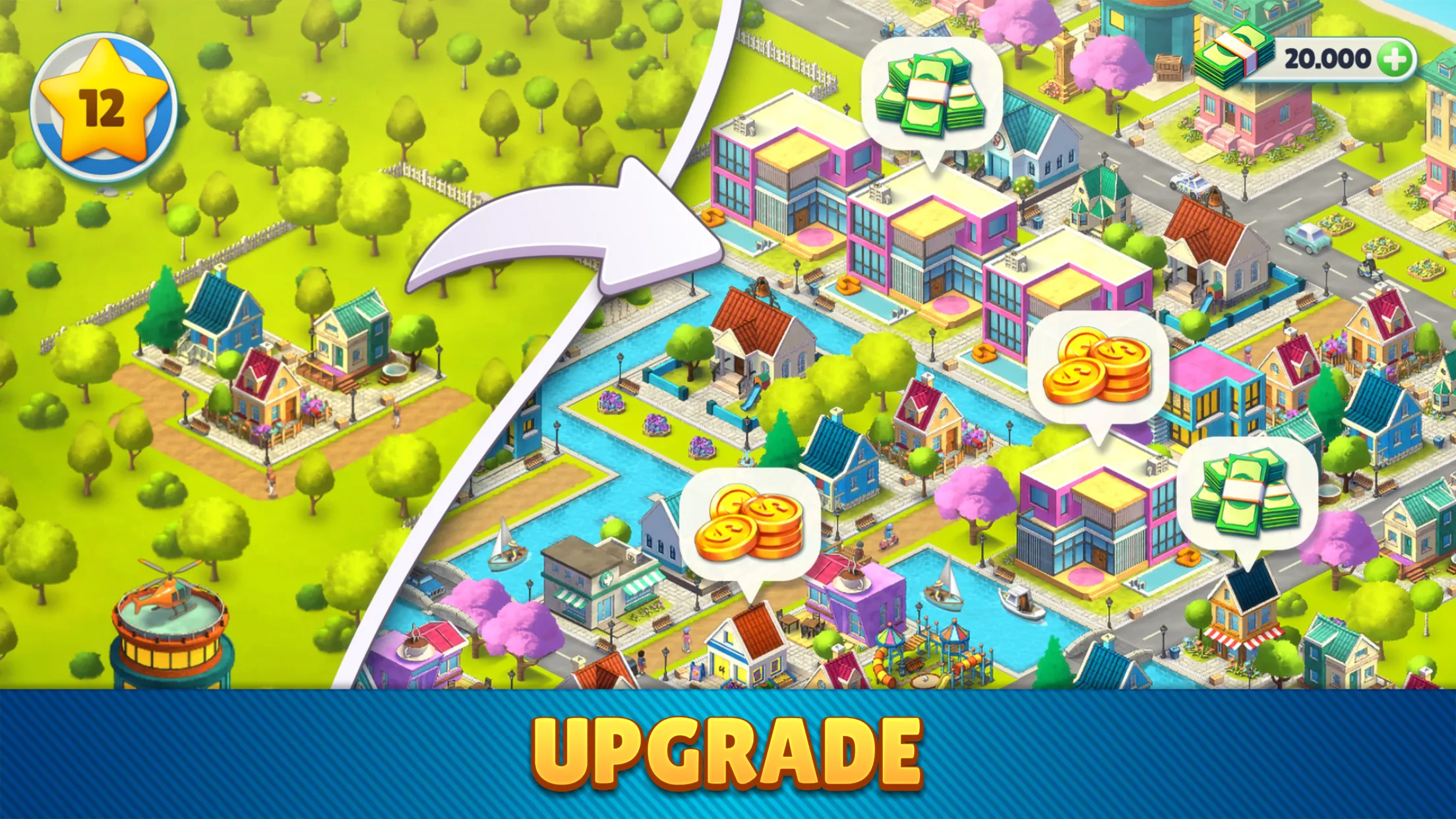 Cozy Town: Design a City Sim | Indus Appstore | Screenshot