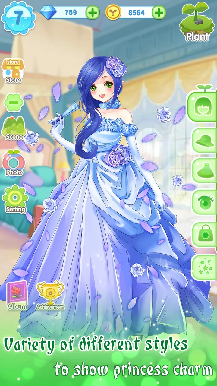 Garden Dressup Flower Princess | Indus Appstore | Screenshot