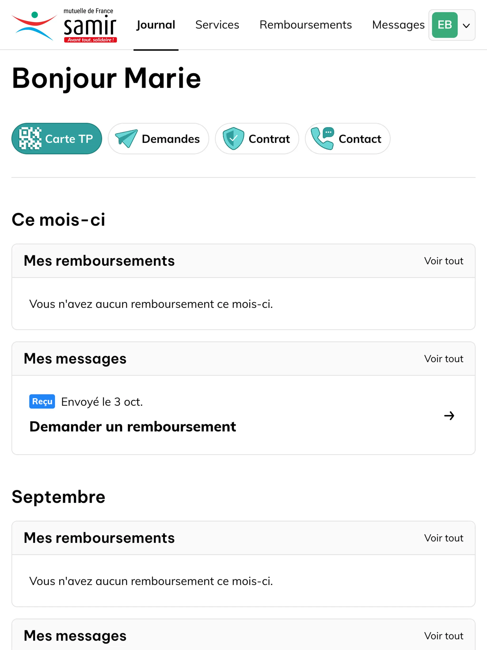 Mutuelle de France Samir | Indus Appstore | Screenshot