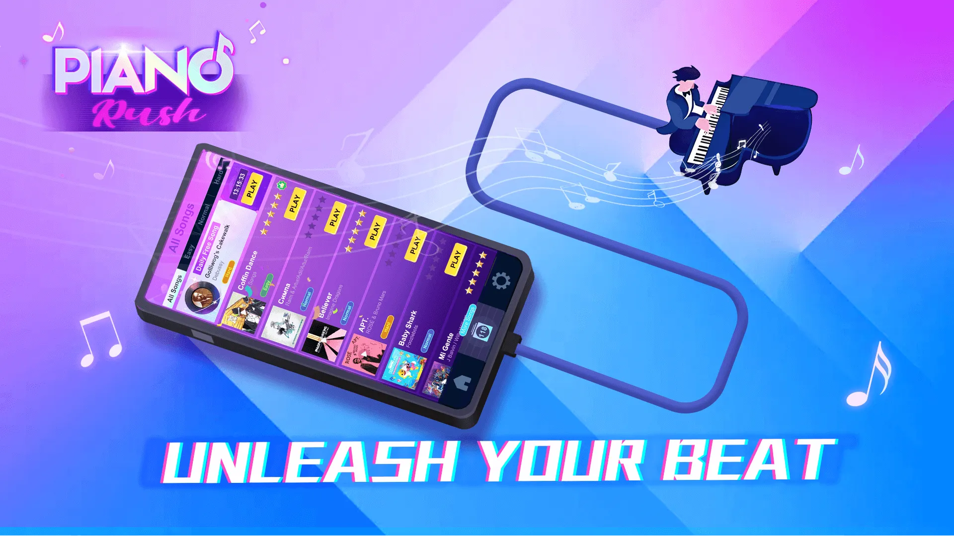 Piano Rush: Magic Rhythm | Indus Appstore | Screenshot