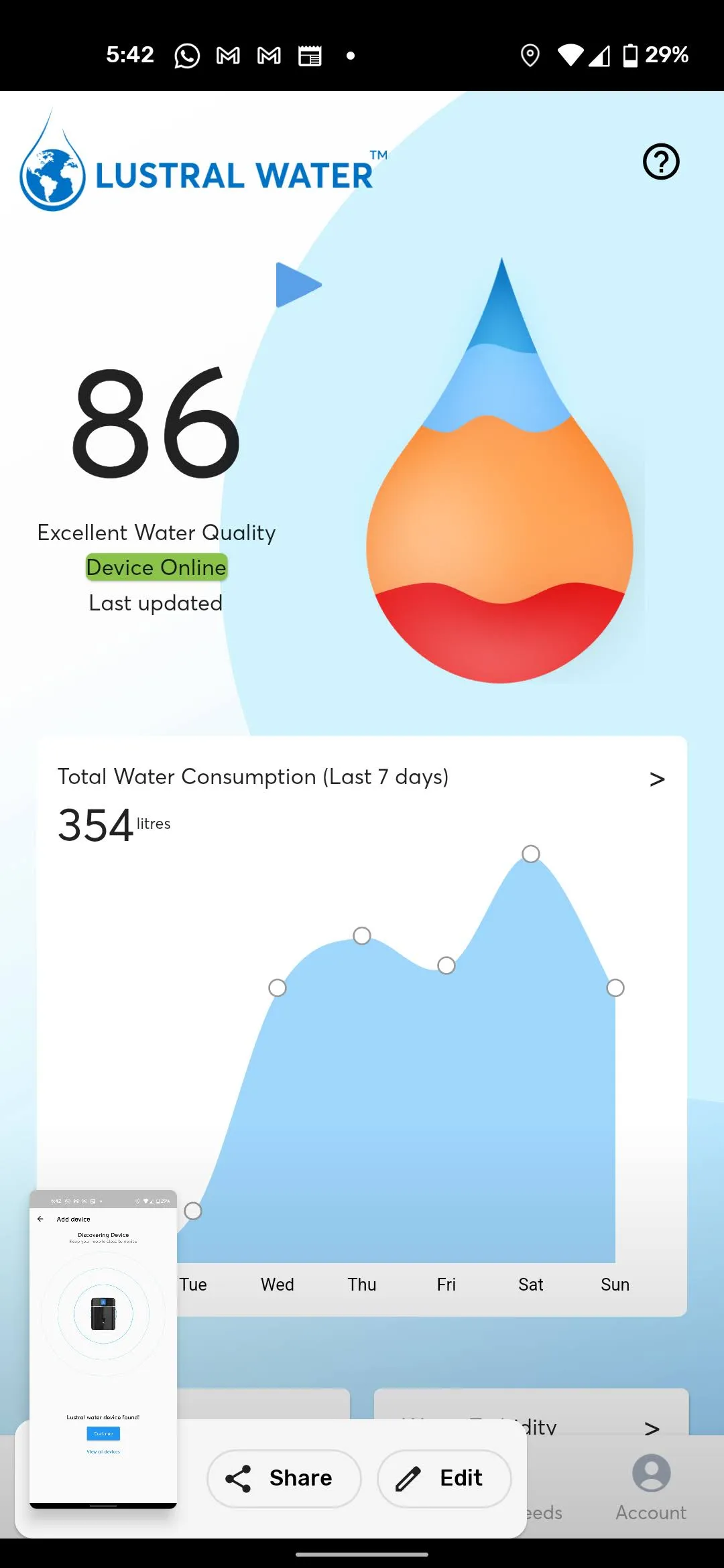 Lustral Water: RO Water App | Indus Appstore | Screenshot