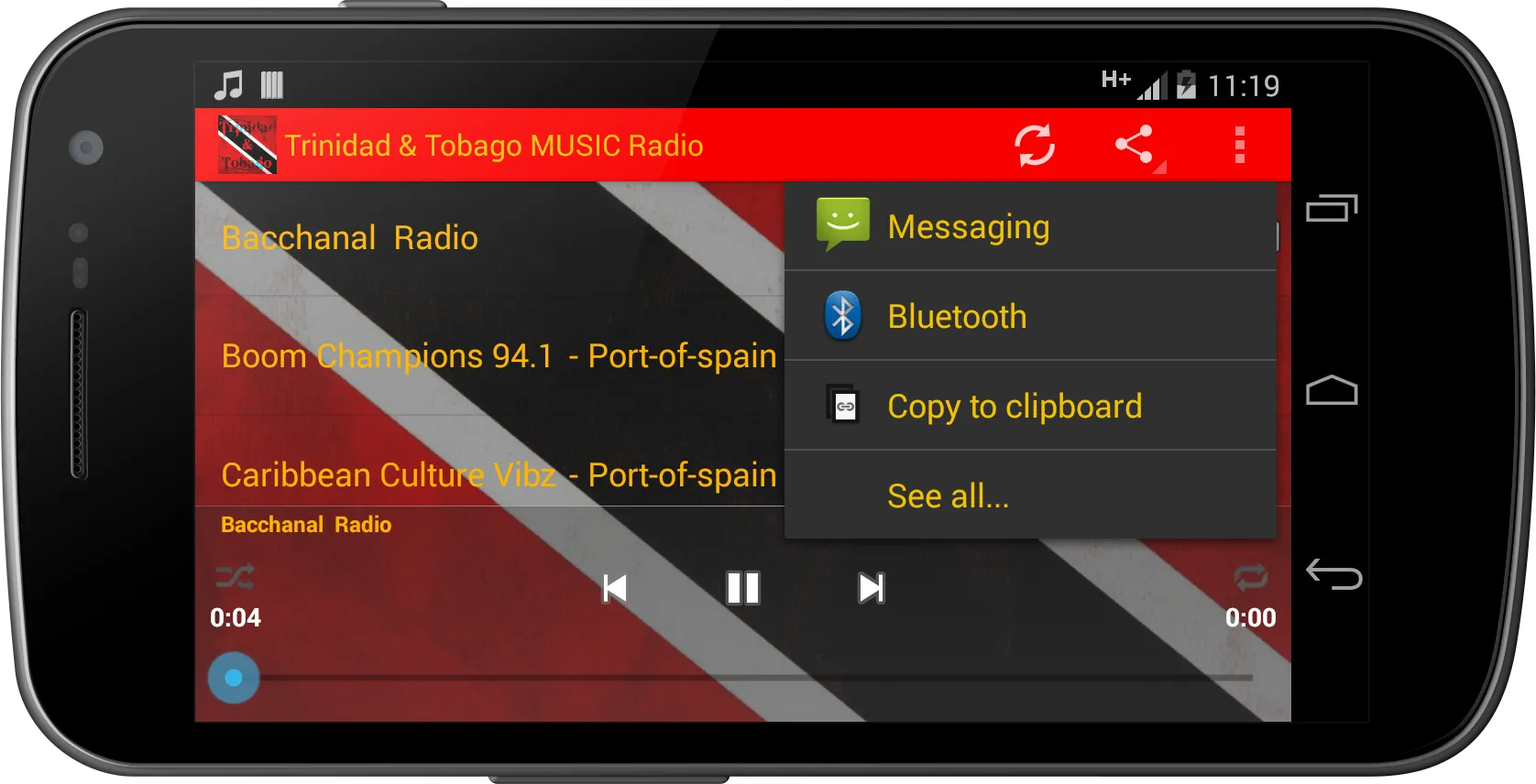 Trinidad & Tobago MUSIC Radio | Indus Appstore | Screenshot