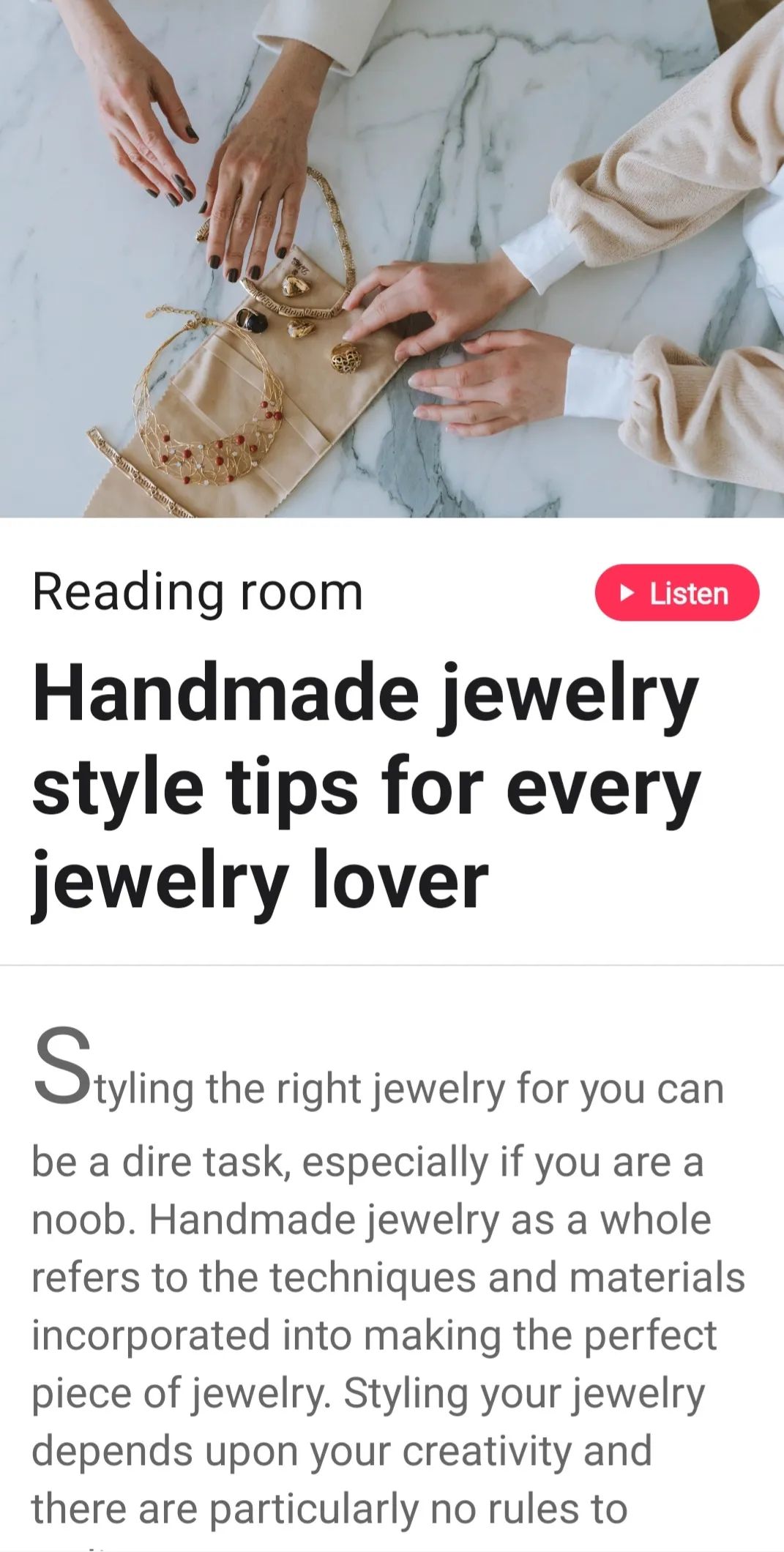 DIY Jewelry Making App | Indus Appstore | Screenshot