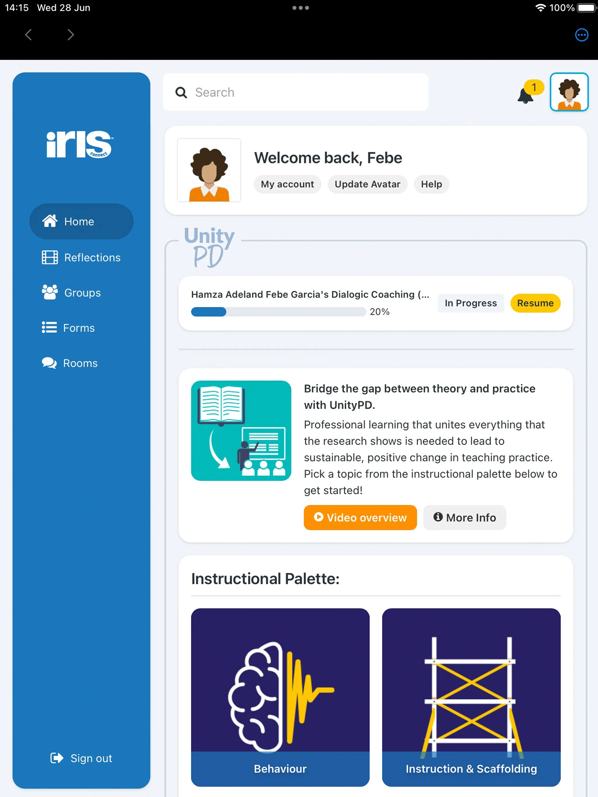 CPD Platform - IRIS Connect | Indus Appstore | Screenshot