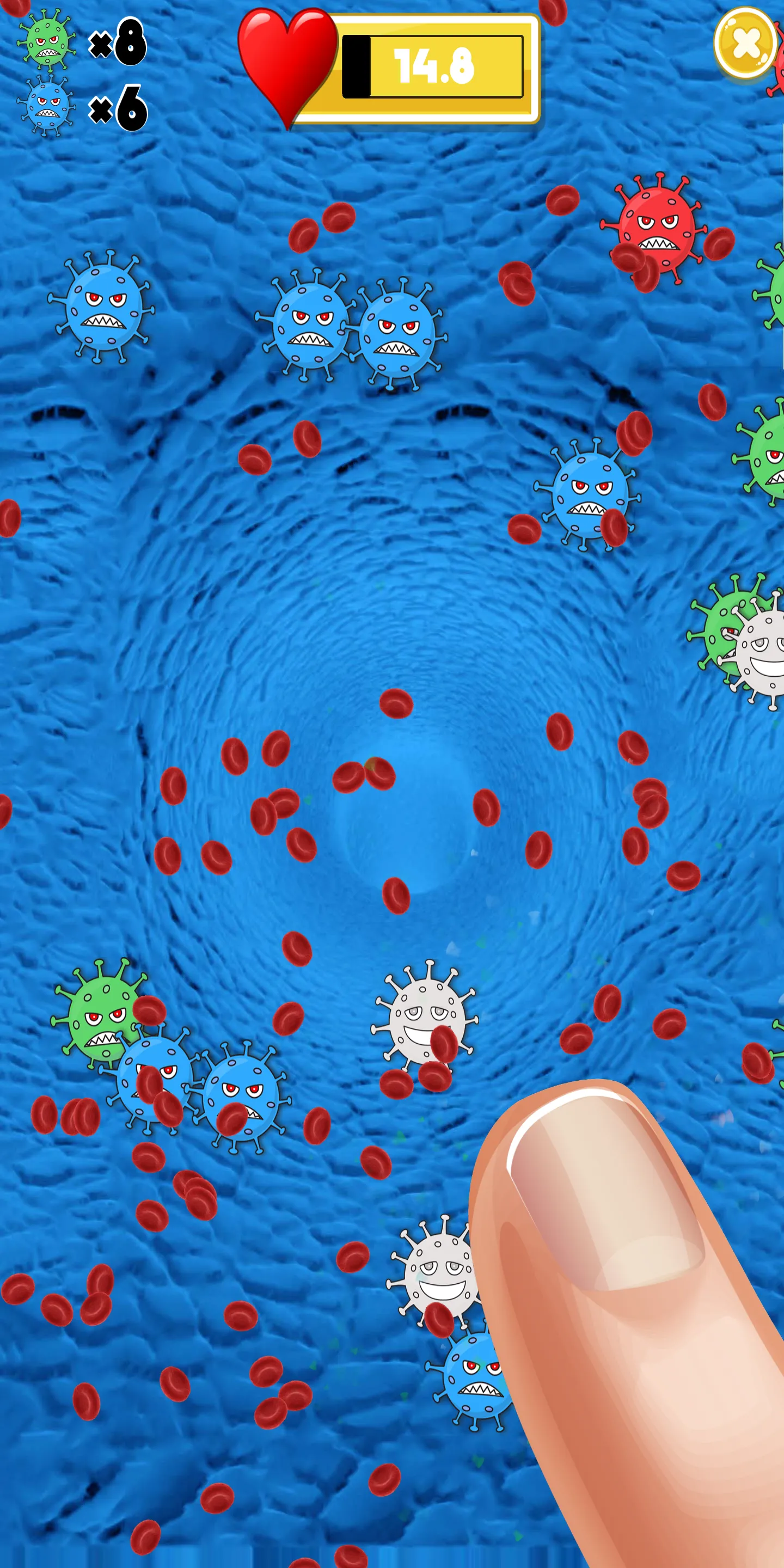 Virus Crush: Finger Tap Game | Indus Appstore | Screenshot