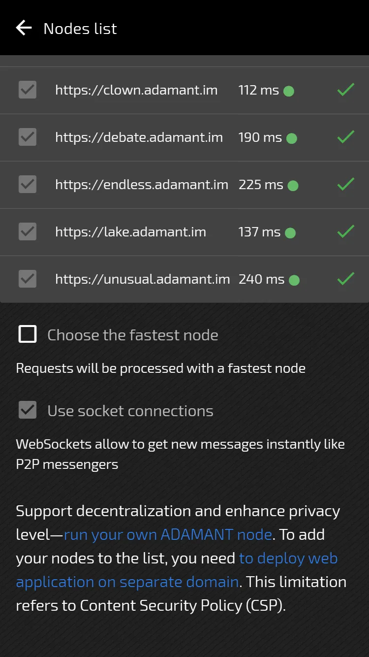 ADAMANT Messenger | Indus Appstore | Screenshot