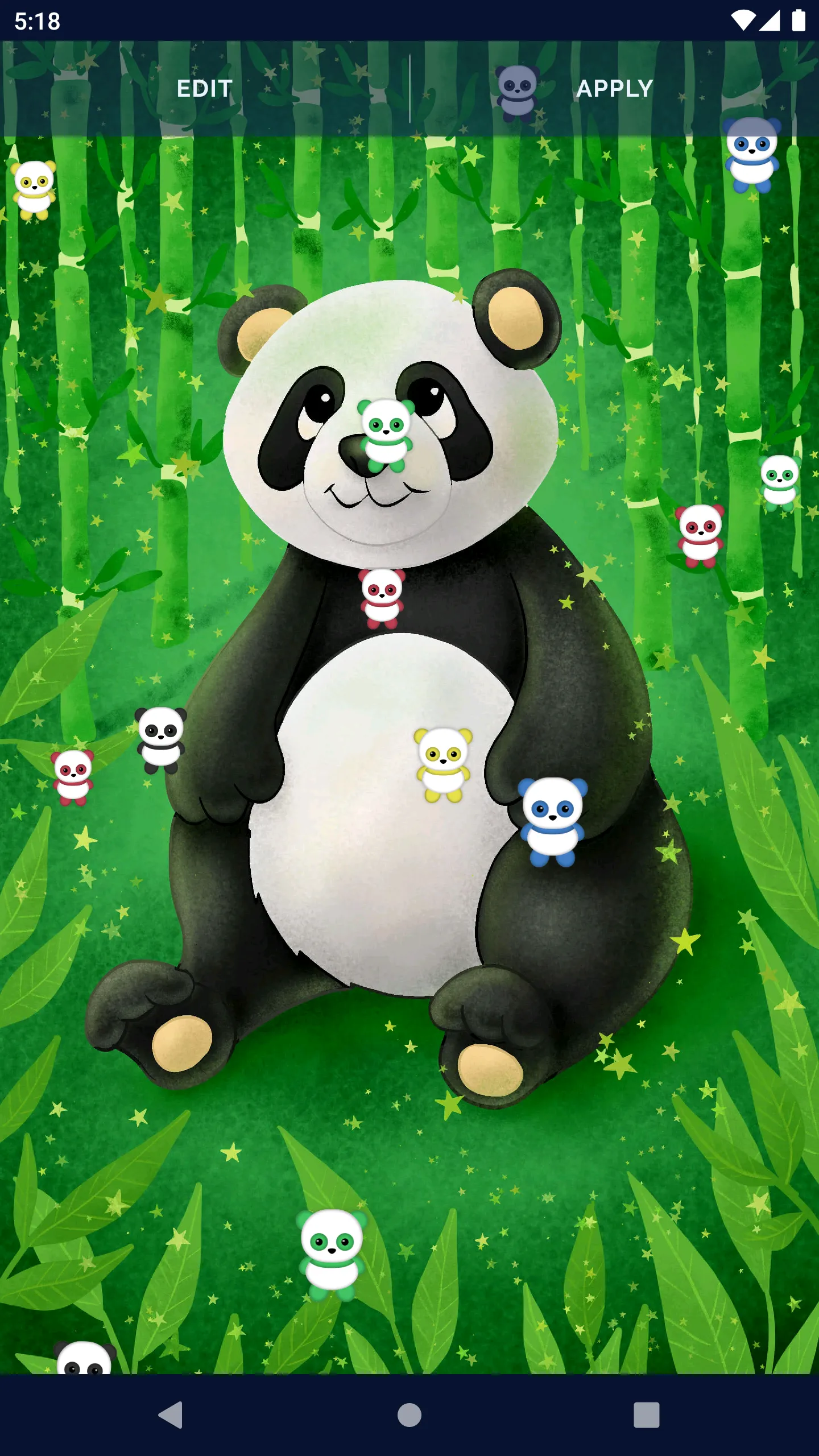 Panda Kawaii Live Wallpaper | Indus Appstore | Screenshot