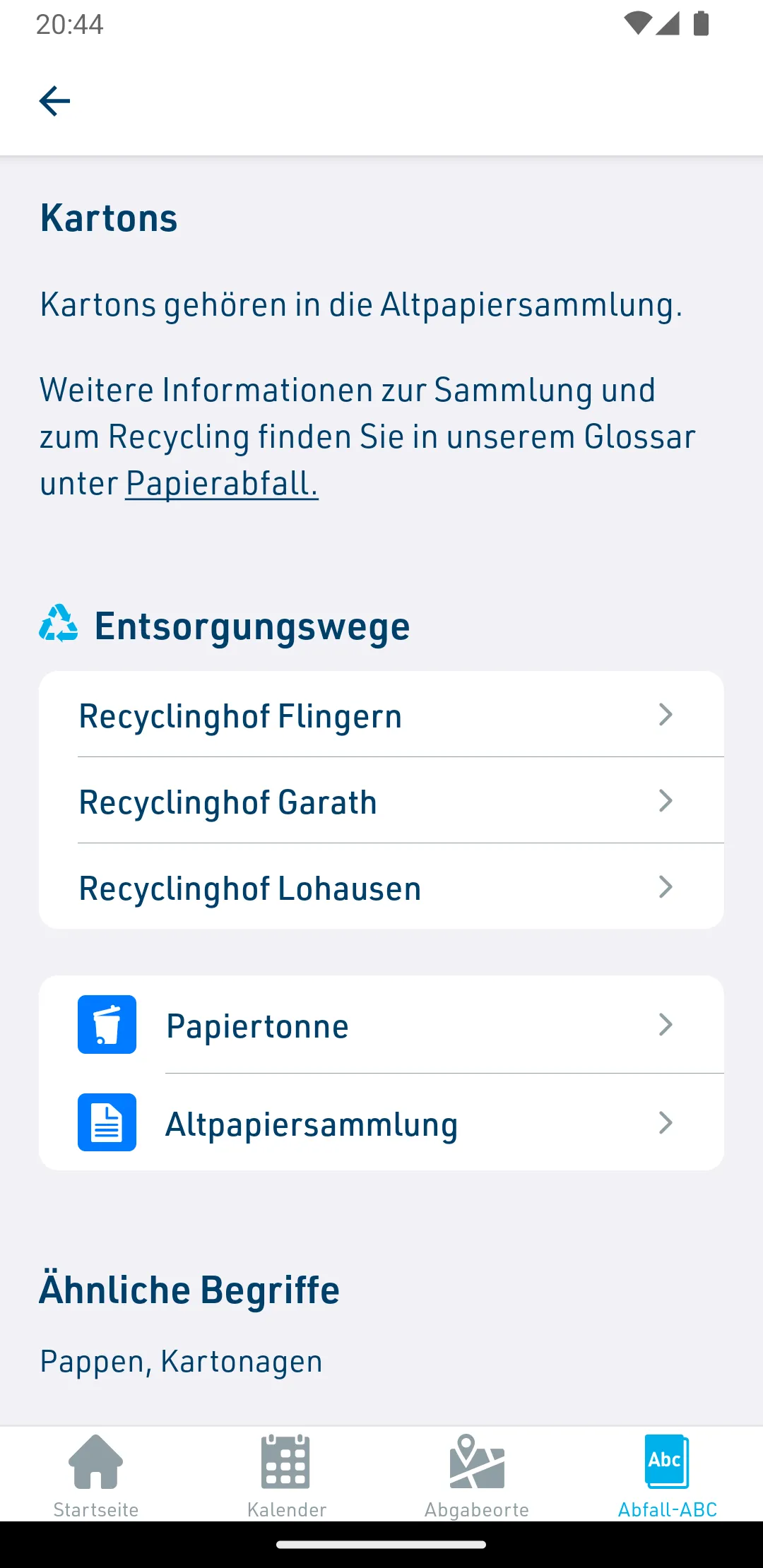 AWISTA Kommunal | Indus Appstore | Screenshot