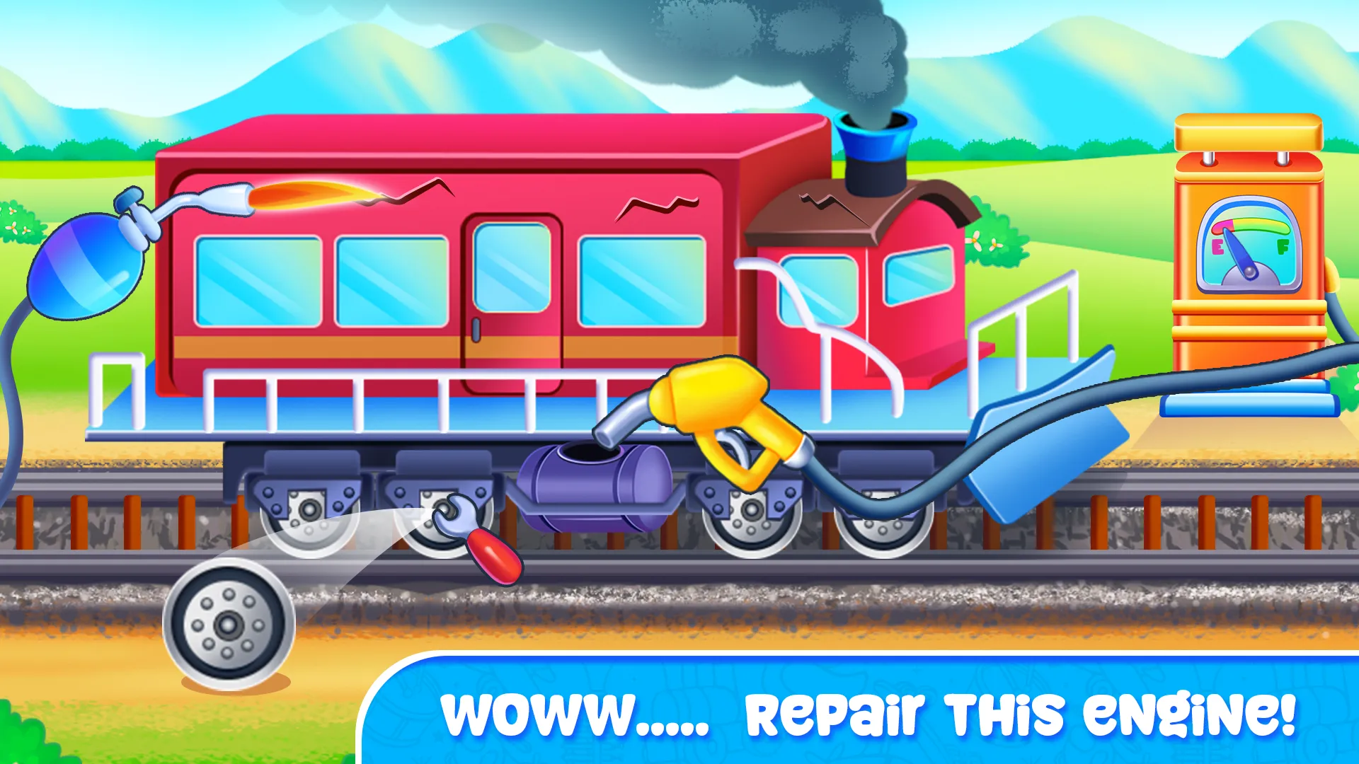 Train cleaning game | Indus Appstore | Screenshot
