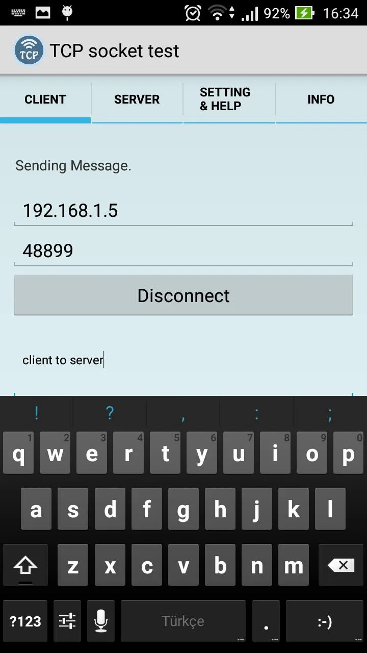 TCP Socket | Indus Appstore | Screenshot