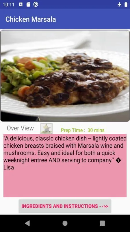 chicken n 30 mint: easy recipe | Indus Appstore | Screenshot