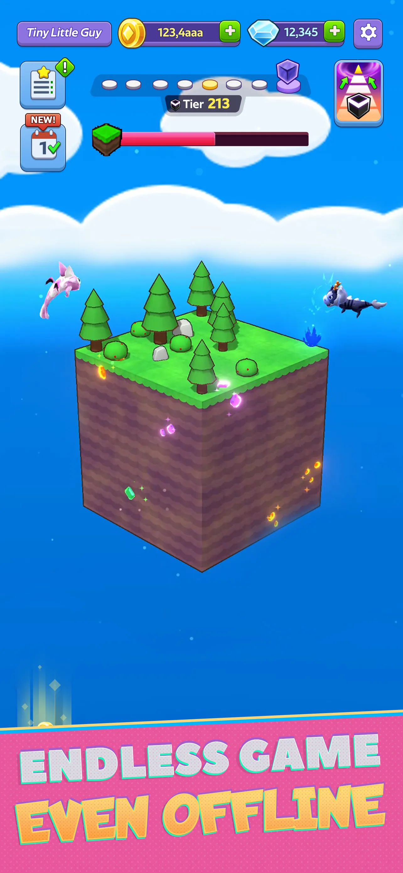 Tiny Worlds: Dragon Idle games | Indus Appstore | Screenshot