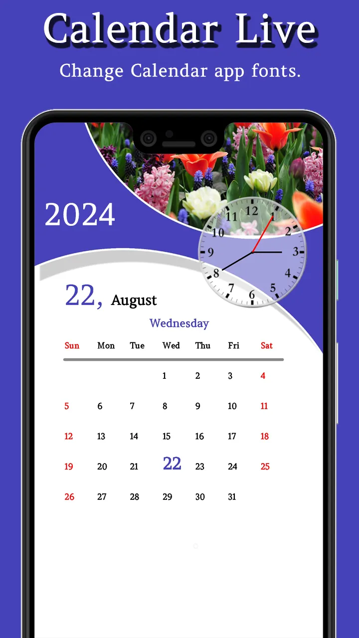 Calendar Live : Live Wallpaper | Indus Appstore | Screenshot