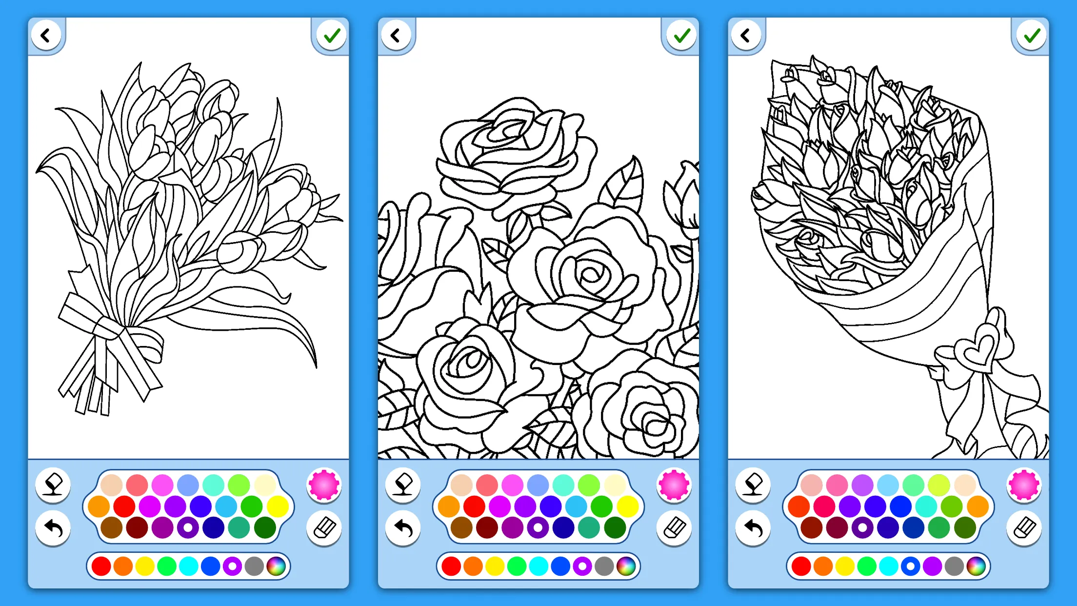 Adult Coloring: Flowers | Indus Appstore | Screenshot