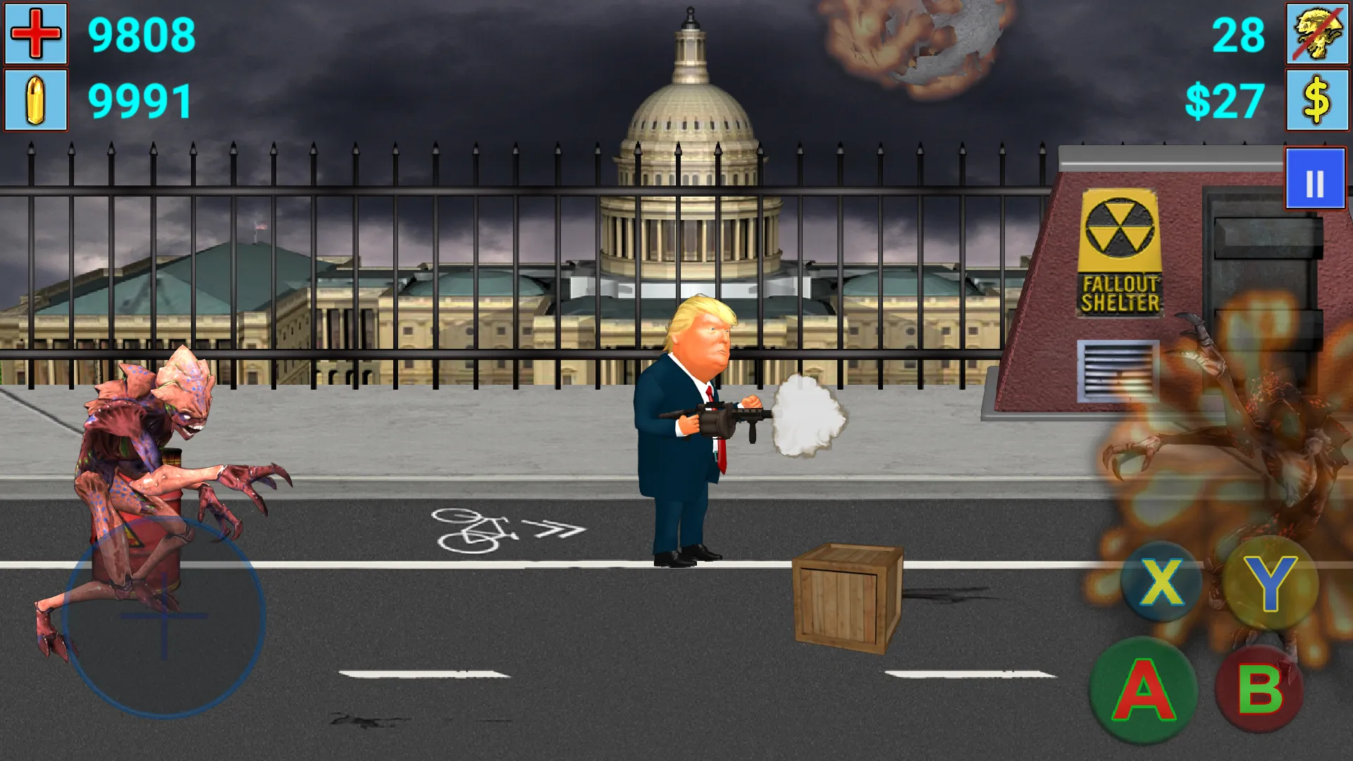 Aliens vs President | Indus Appstore | Screenshot