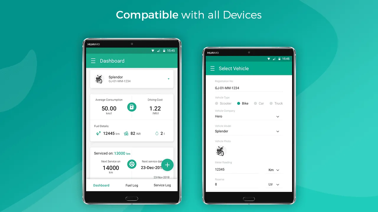 Fuel log - Mileage tracker | Indus Appstore | Screenshot