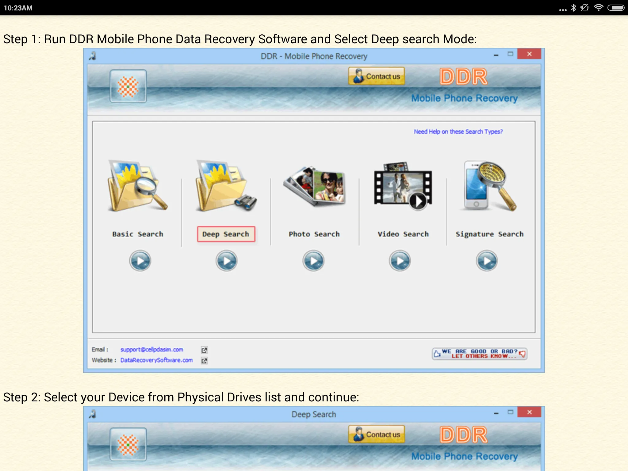 Mobile Phone Recovery Help | Indus Appstore | Screenshot