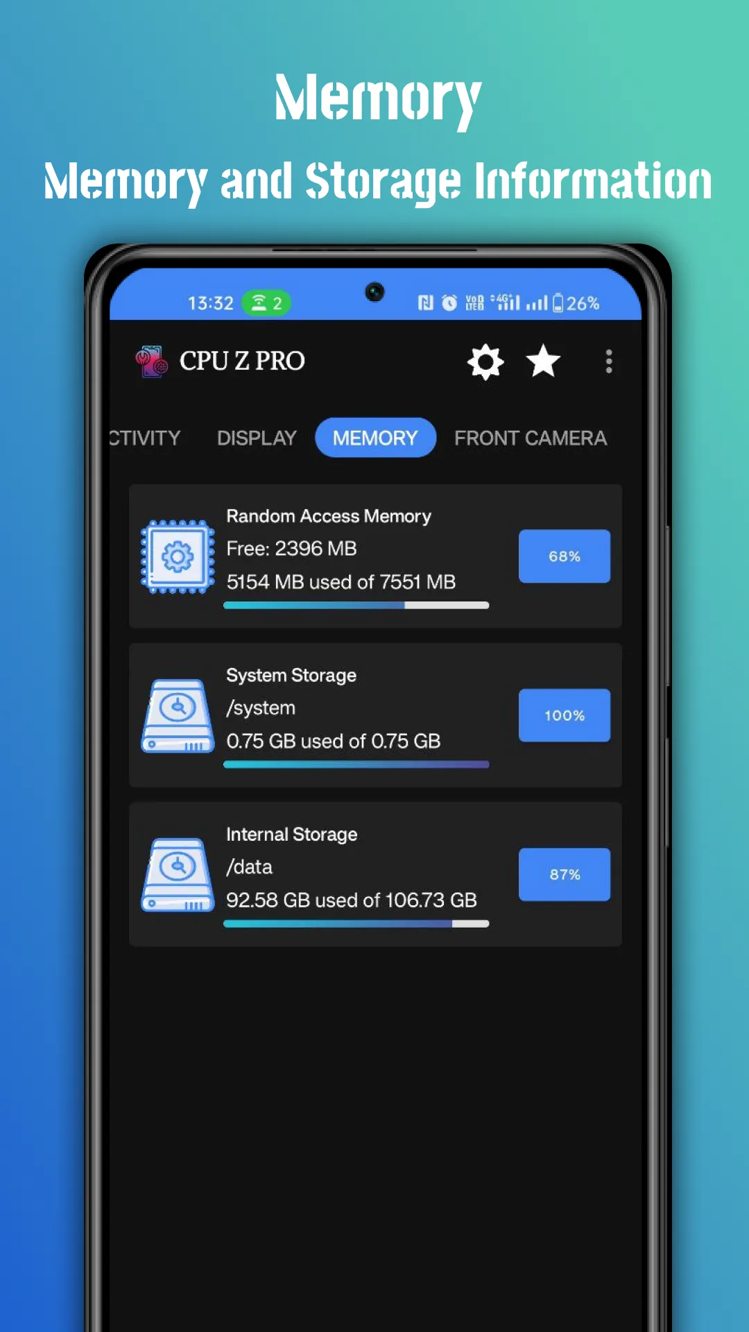 CPU Z PRO: Device, CPU, RAM | Indus Appstore | Screenshot