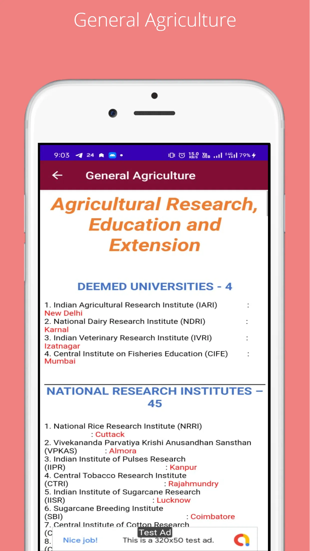 Agri Question Bank | Indus Appstore | Screenshot