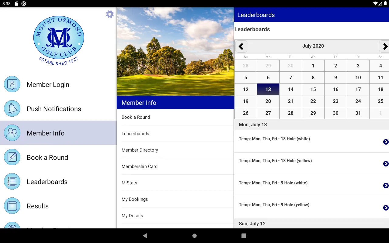 Mount Osmond Golf Club | Indus Appstore | Screenshot