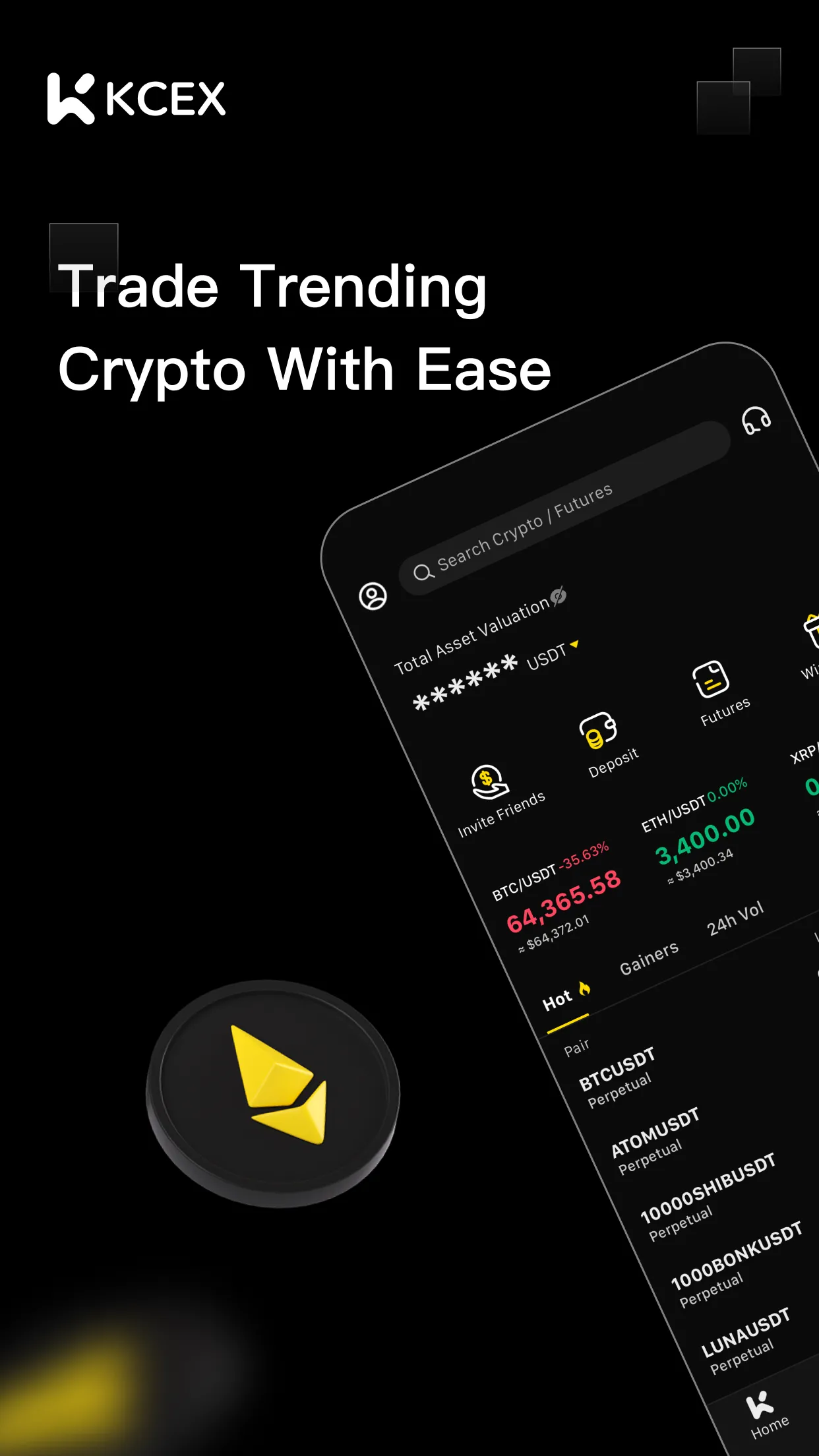 KCEX: Buy Bitcoin BTC & Crypto | Indus Appstore | Screenshot