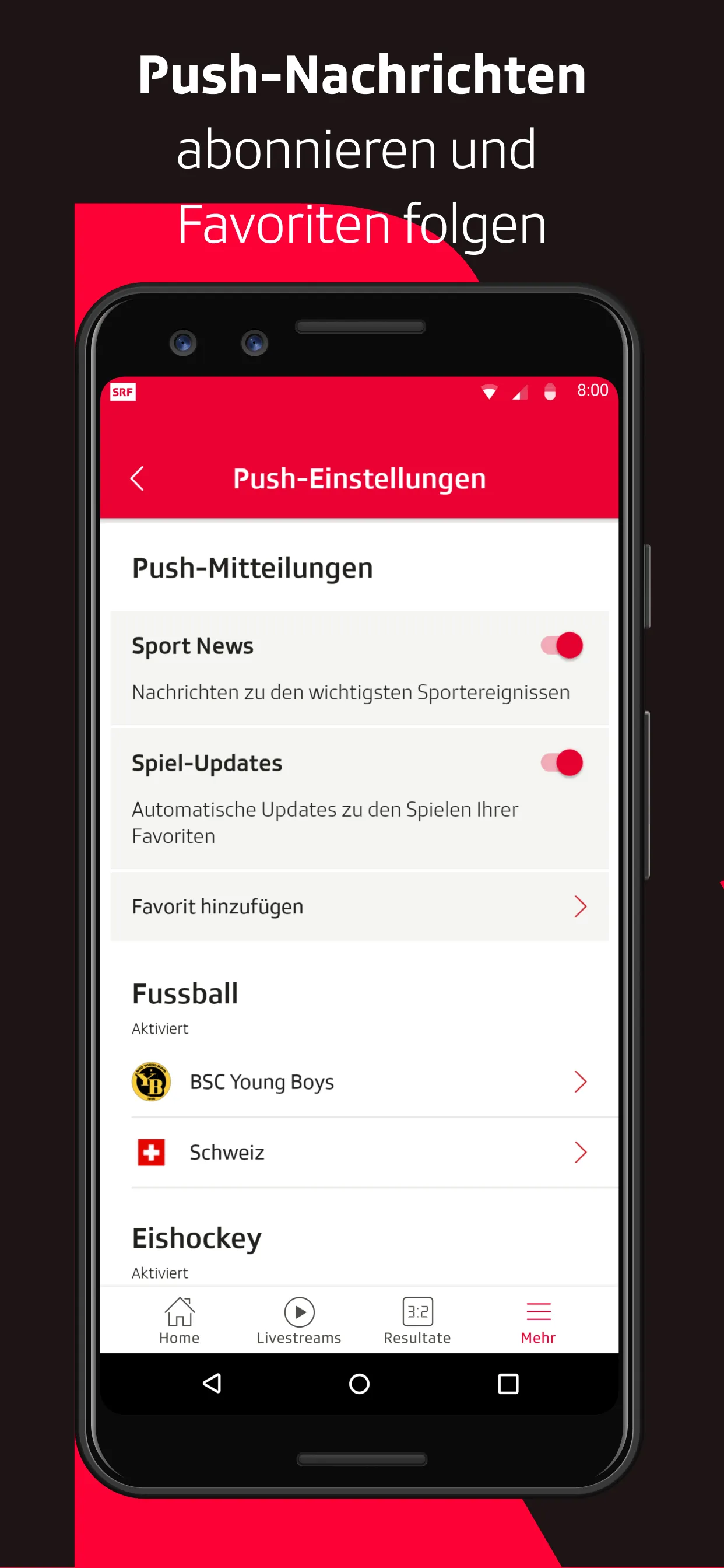 SRF Sport - Live Sport | Indus Appstore | Screenshot