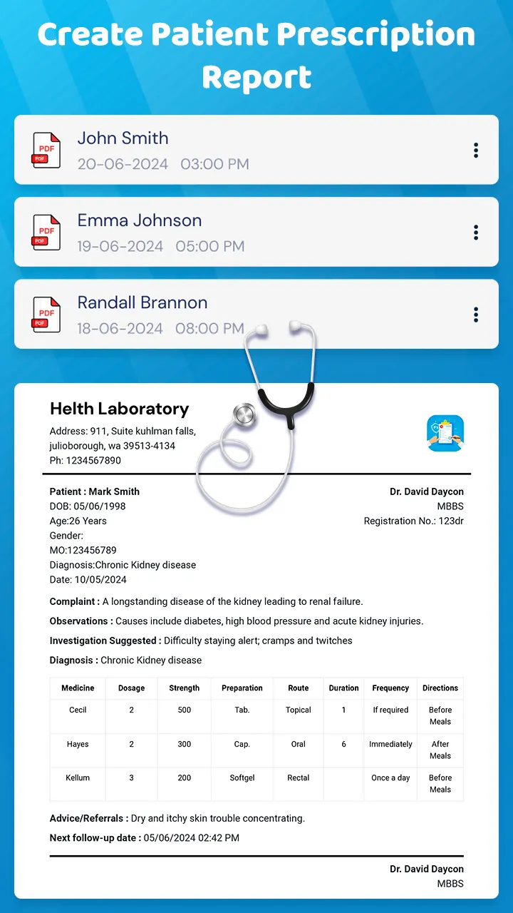Medical Report & Rx Maker | Indus Appstore | Screenshot