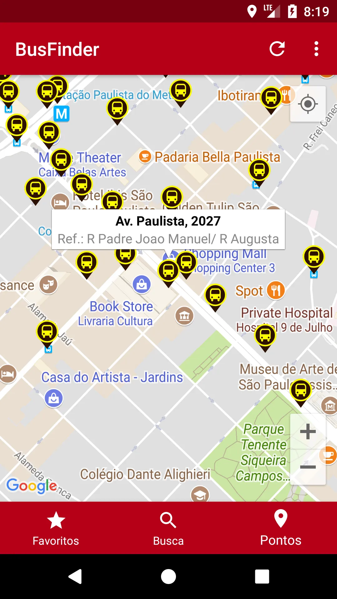 BusFinder - Ônibus SP | Indus Appstore | Screenshot