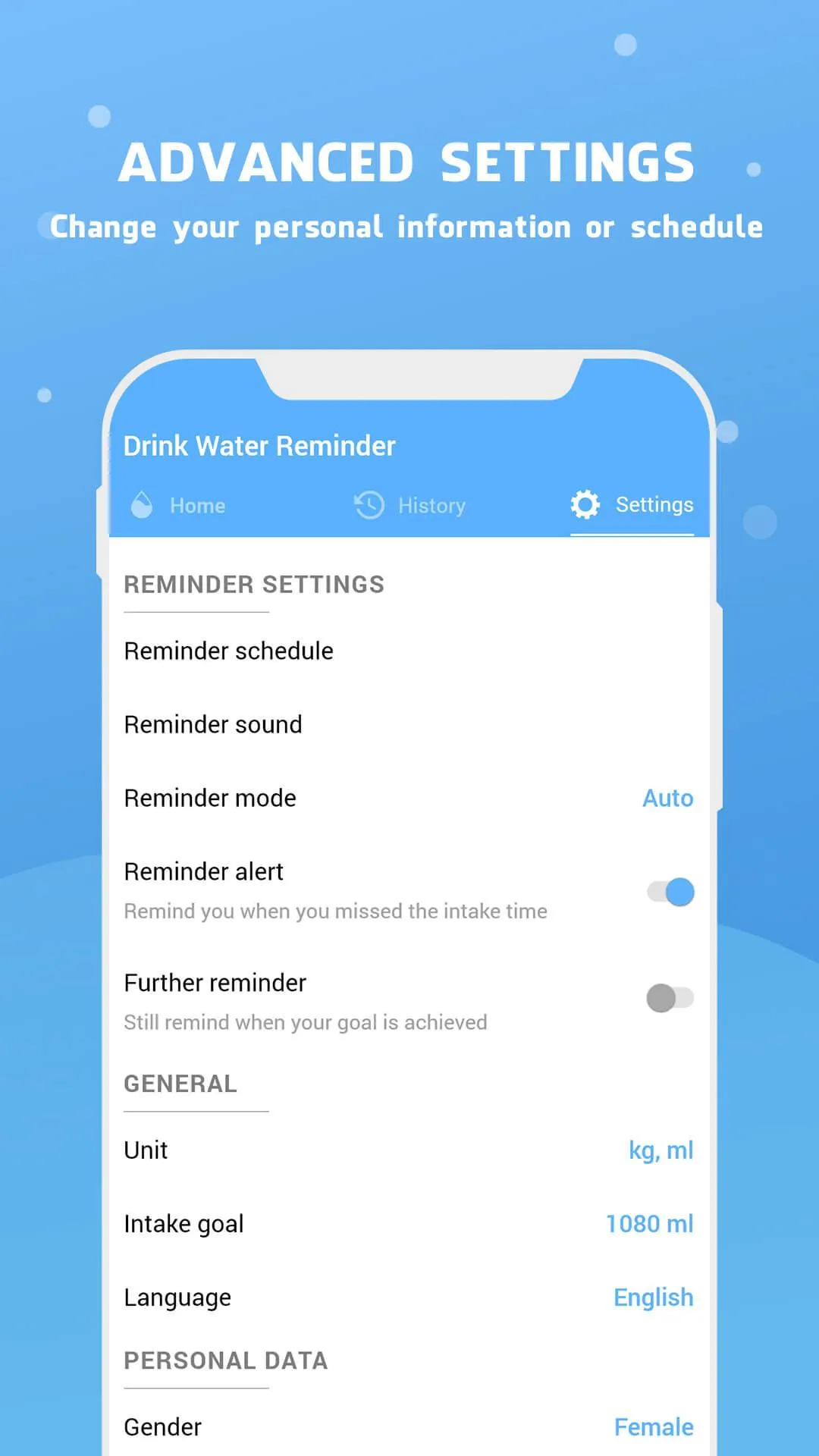 Water Reminder - Remind Drink  | Indus Appstore | Screenshot