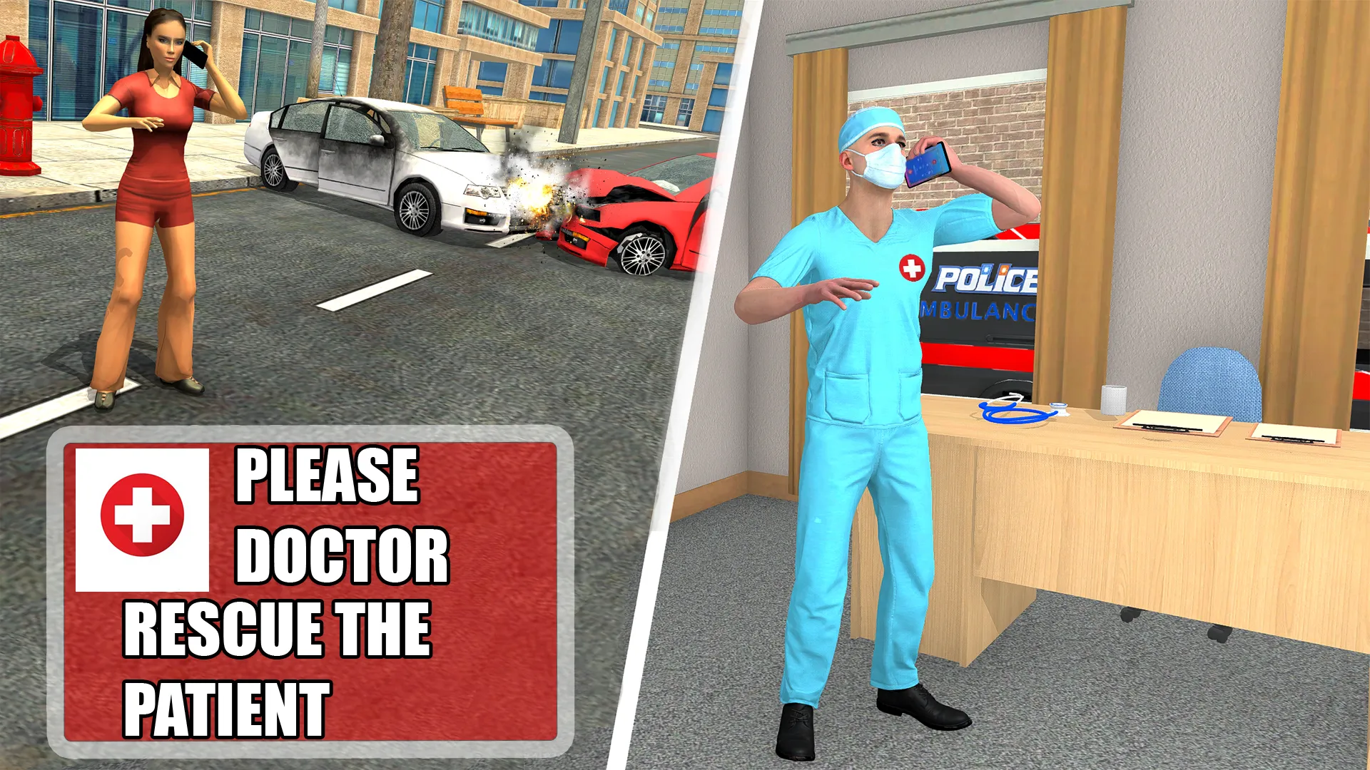 Police Ambulance 3d Game 2023 | Indus Appstore | Screenshot