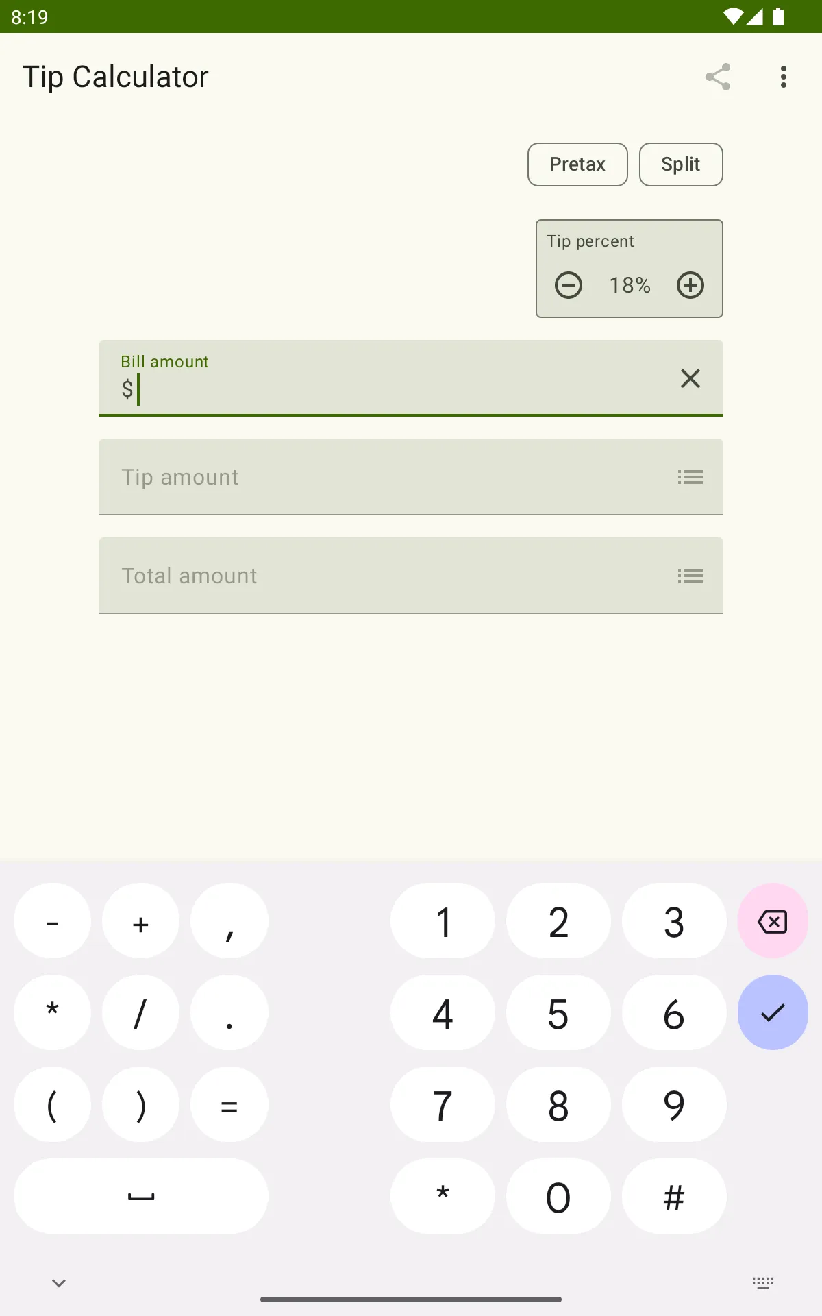 Tip Calculator | Indus Appstore | Screenshot